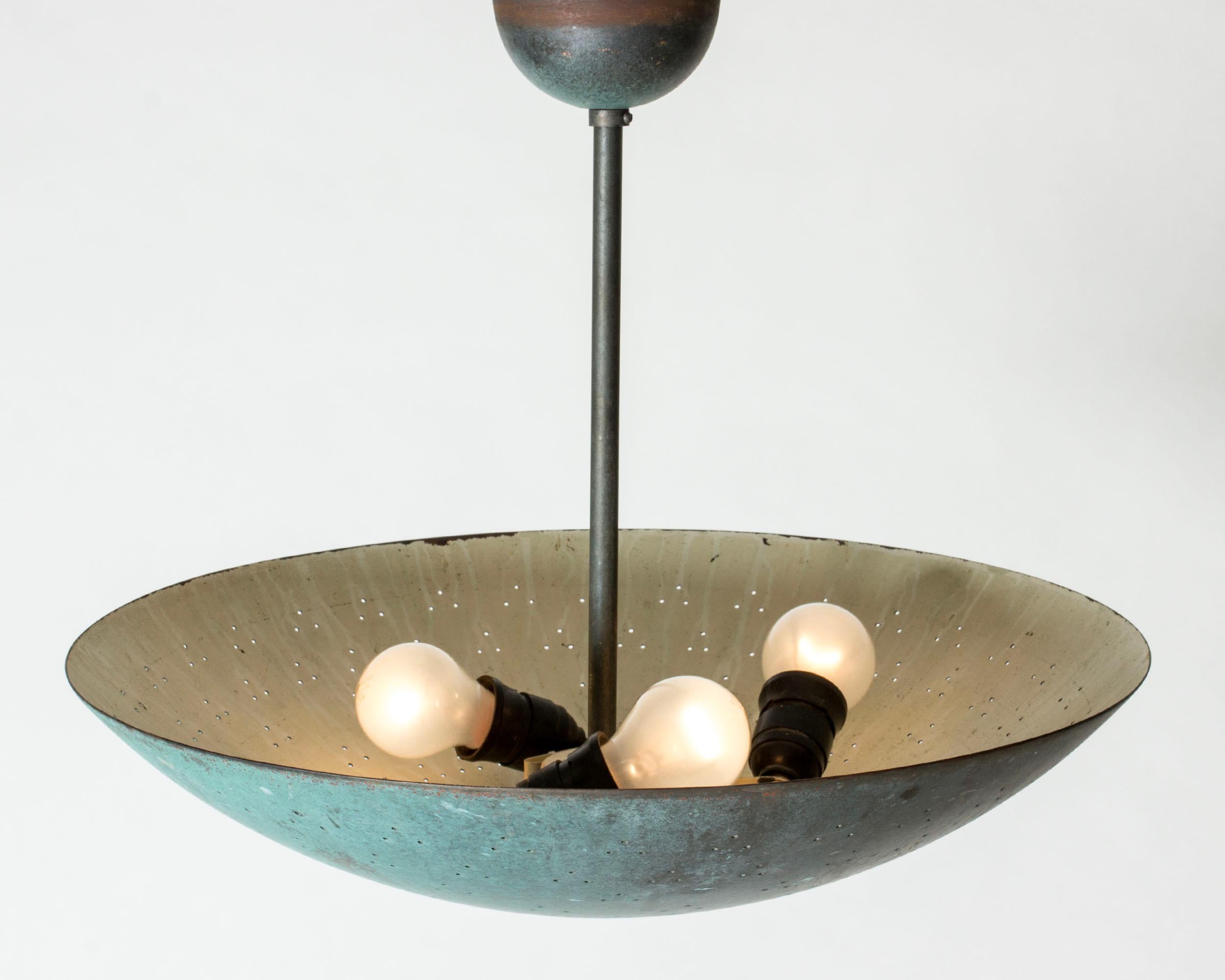 Midcentury Modern pendant attributed to Paavo Tynell, Norway, 1950s For Sale 1