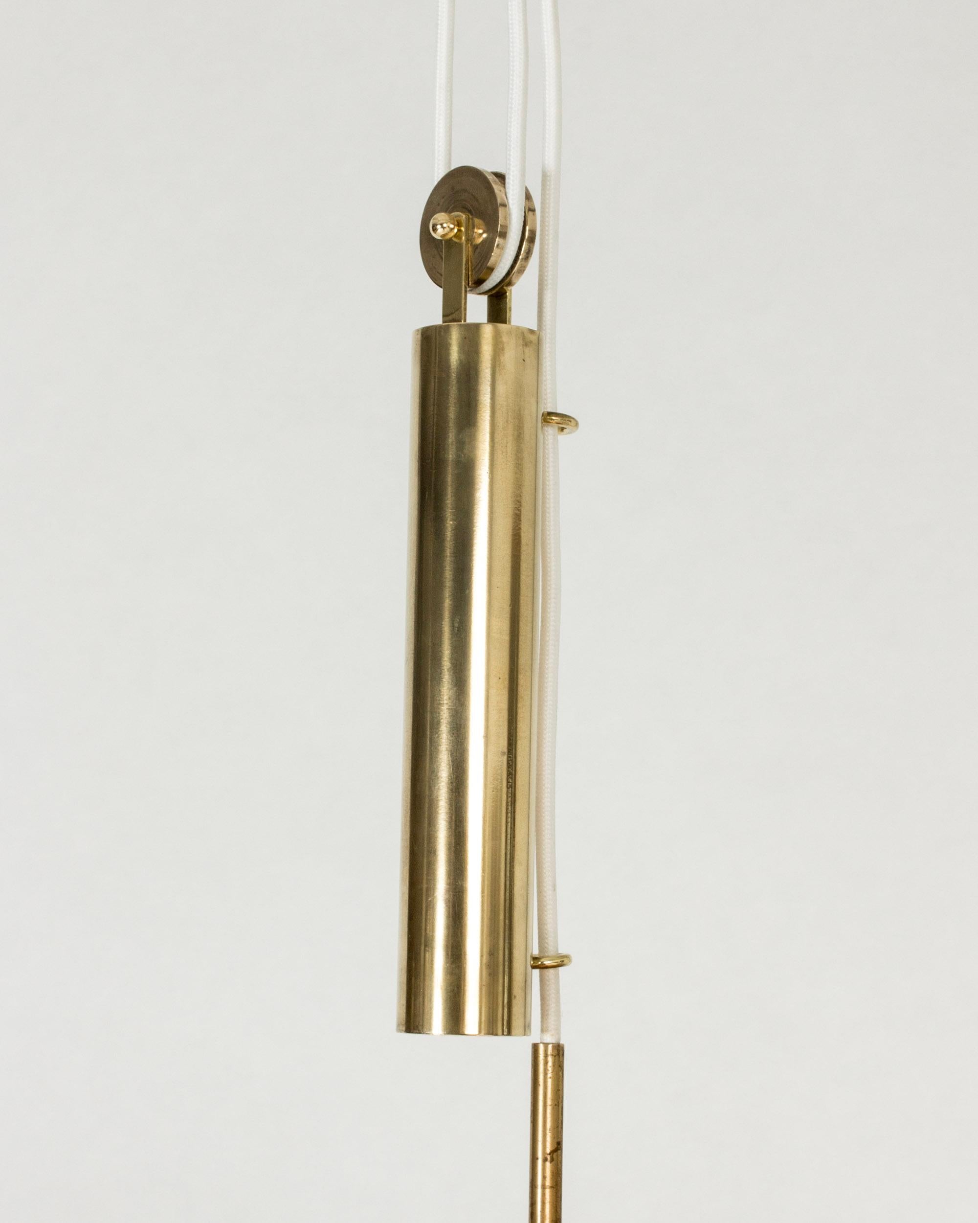 Brass Midcentury Modern Pendant Light by Josef Frank, Svenskt Tenn, Sweden, 1950s
