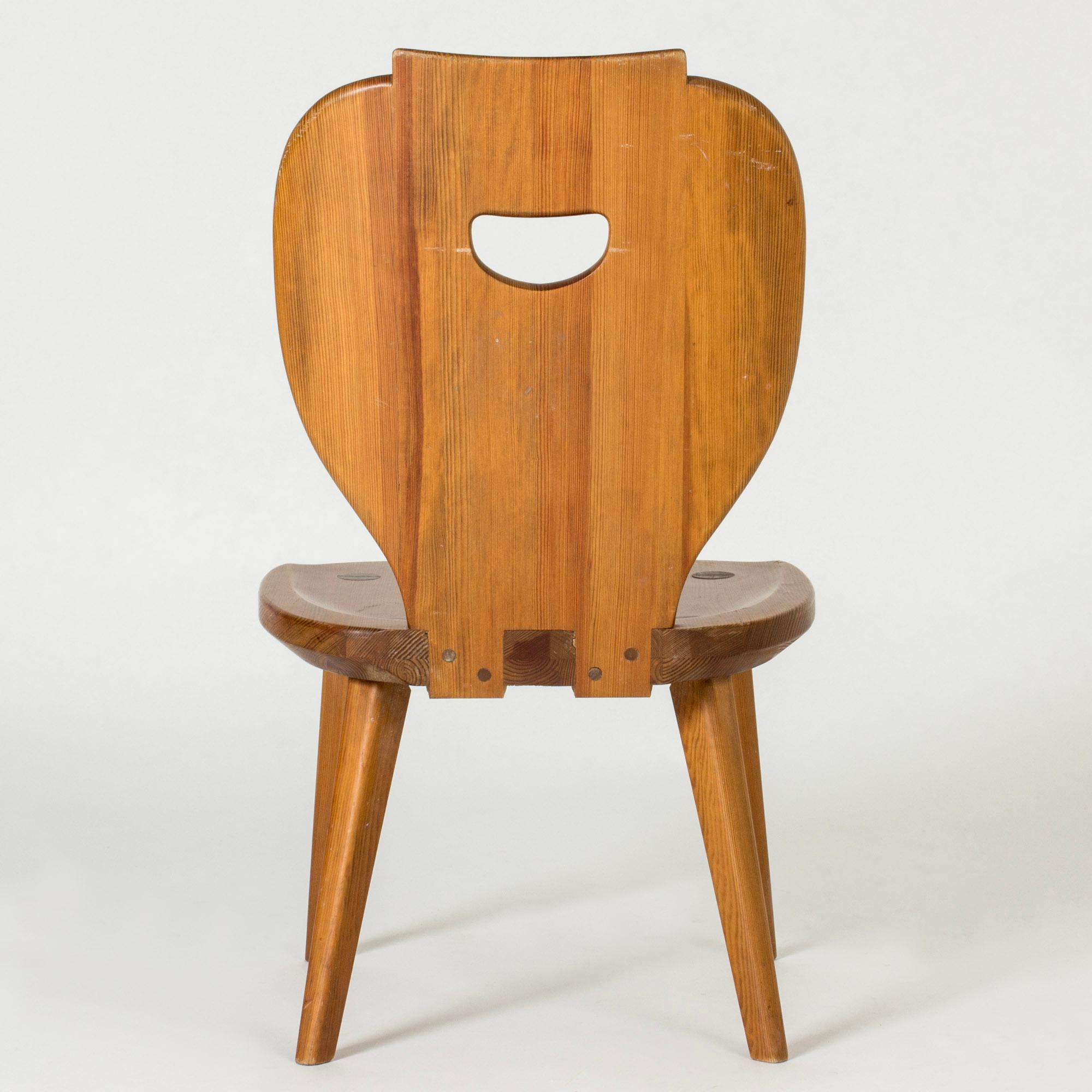 Scandinavian Modern Midcentury Modern Pine Side Chair by Carl Malmsten, Svensk Fur, Sweden, 1940s For Sale