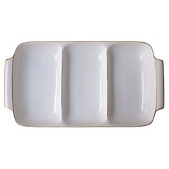 Vintage Midcentury Modern Porcelain Serving Dish Tray
