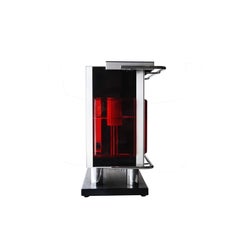 Midcentury Modern Rectangular Red Perplex Metal Chrome Italian Bar Cabinet, 1970