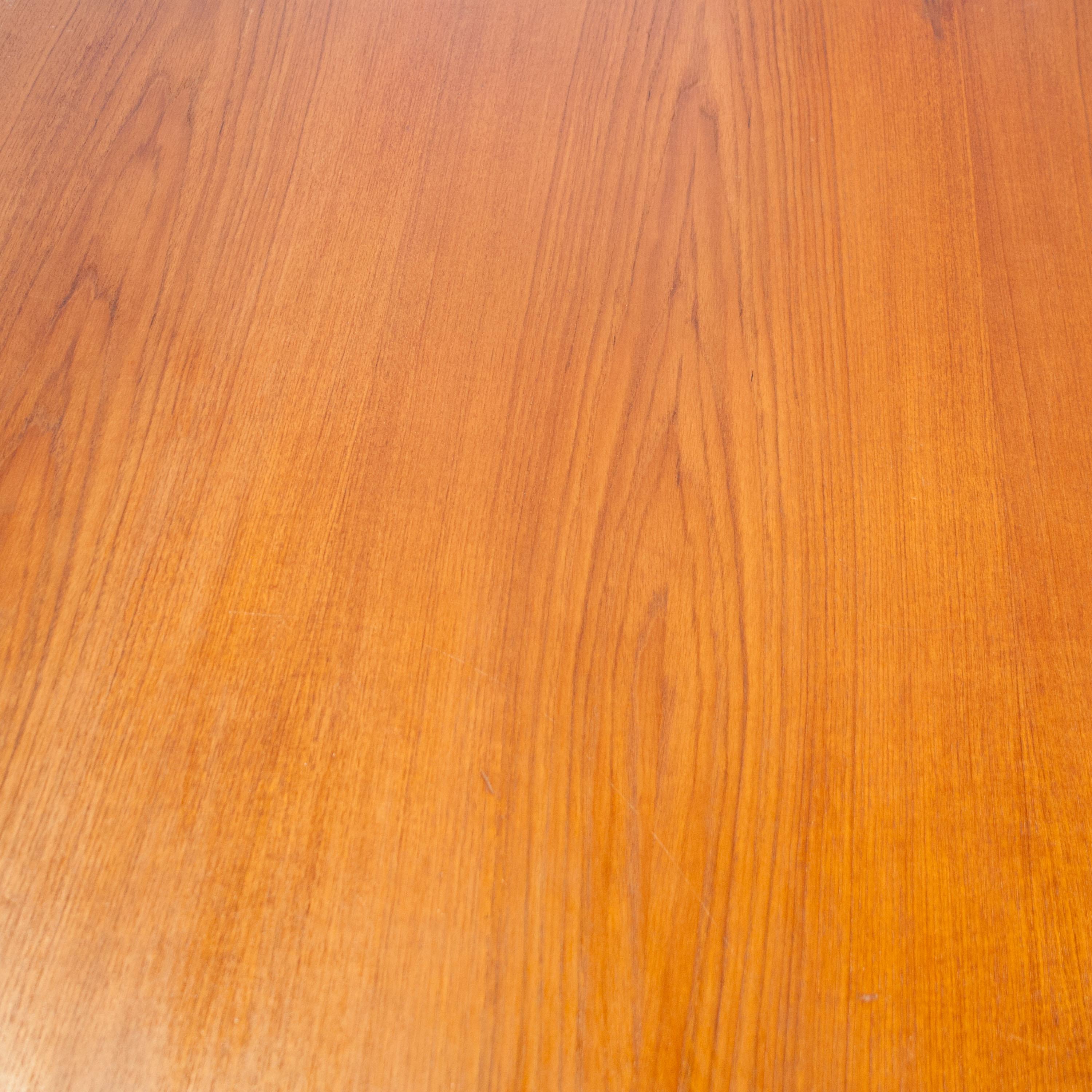 Mid-Century Modern Rectangular Teak Wood Swedish Dining Table, 1960 For Sale 2