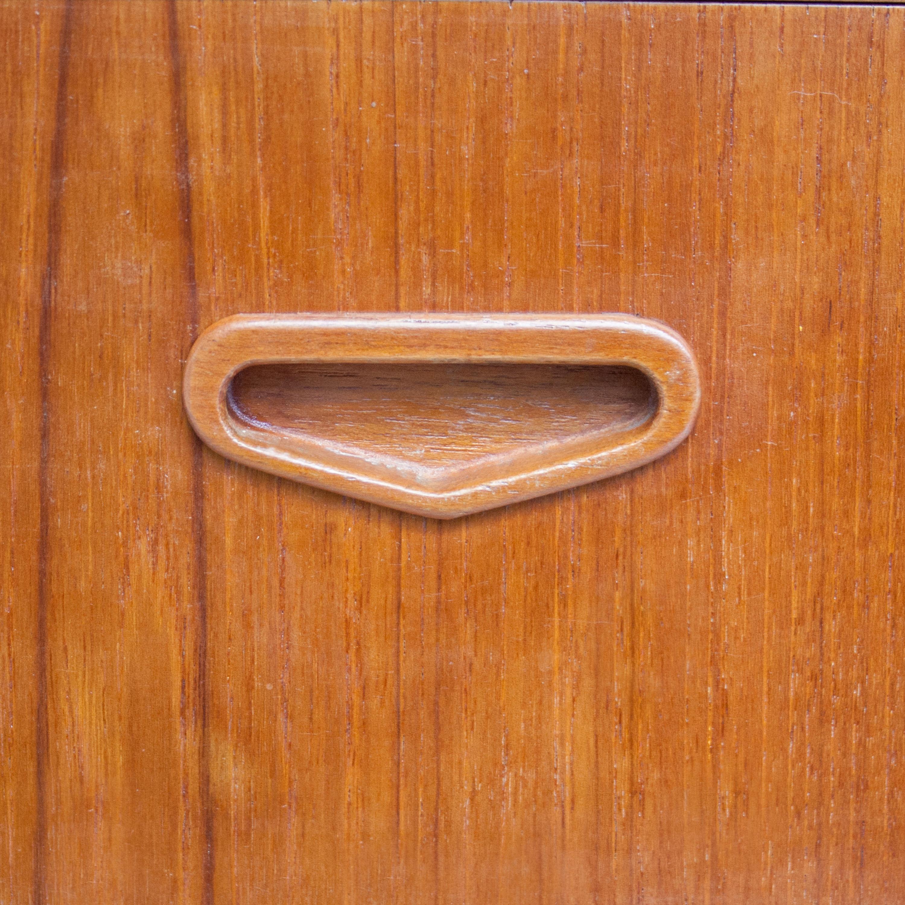 Mid-Century Modern Rectangular Teak Wood Swedish Sideboard, 1960 2