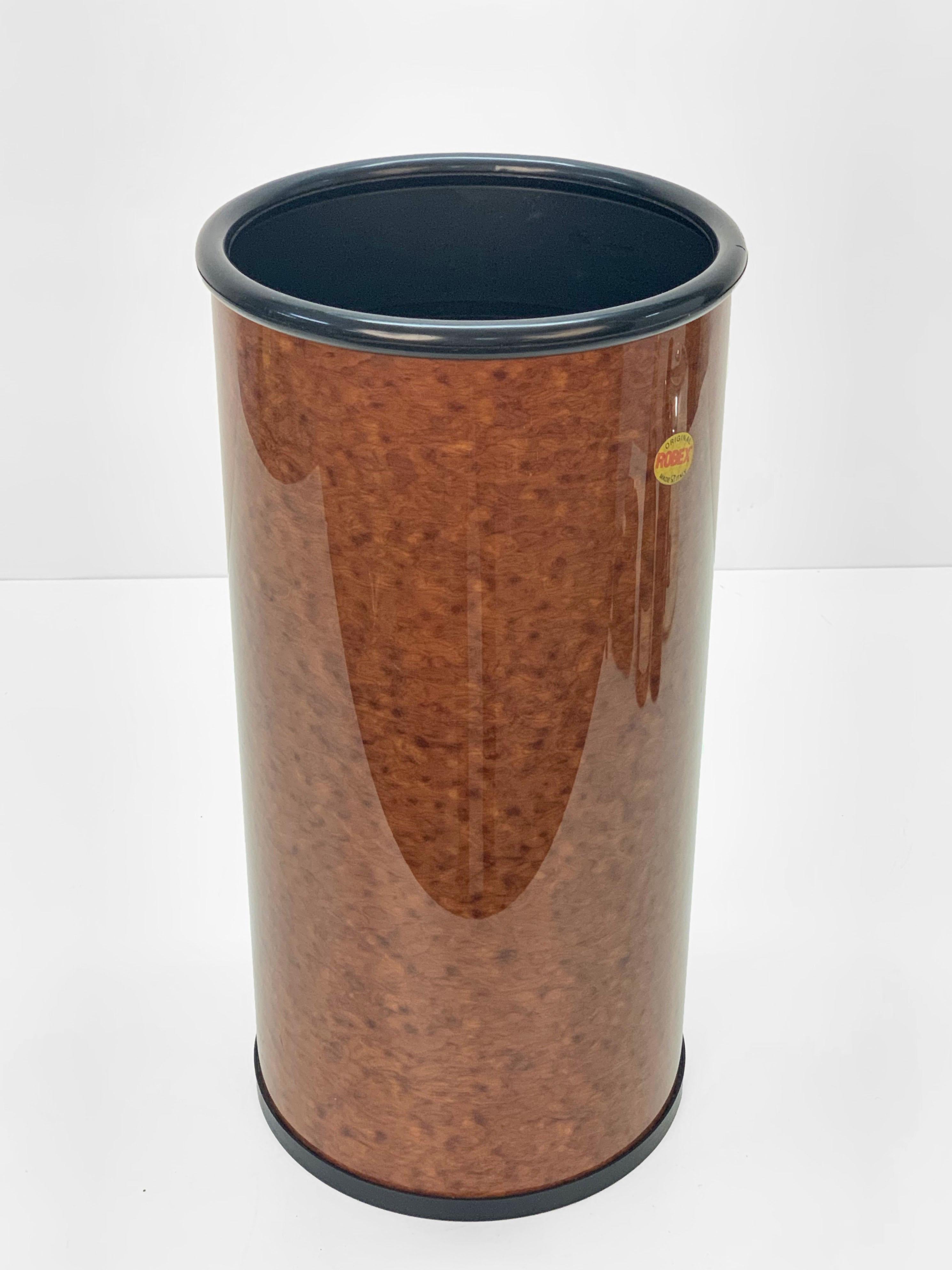Mid-Century Modern Robex Faux Briar Italian Umbrella Stand, 1980s For Sale 2