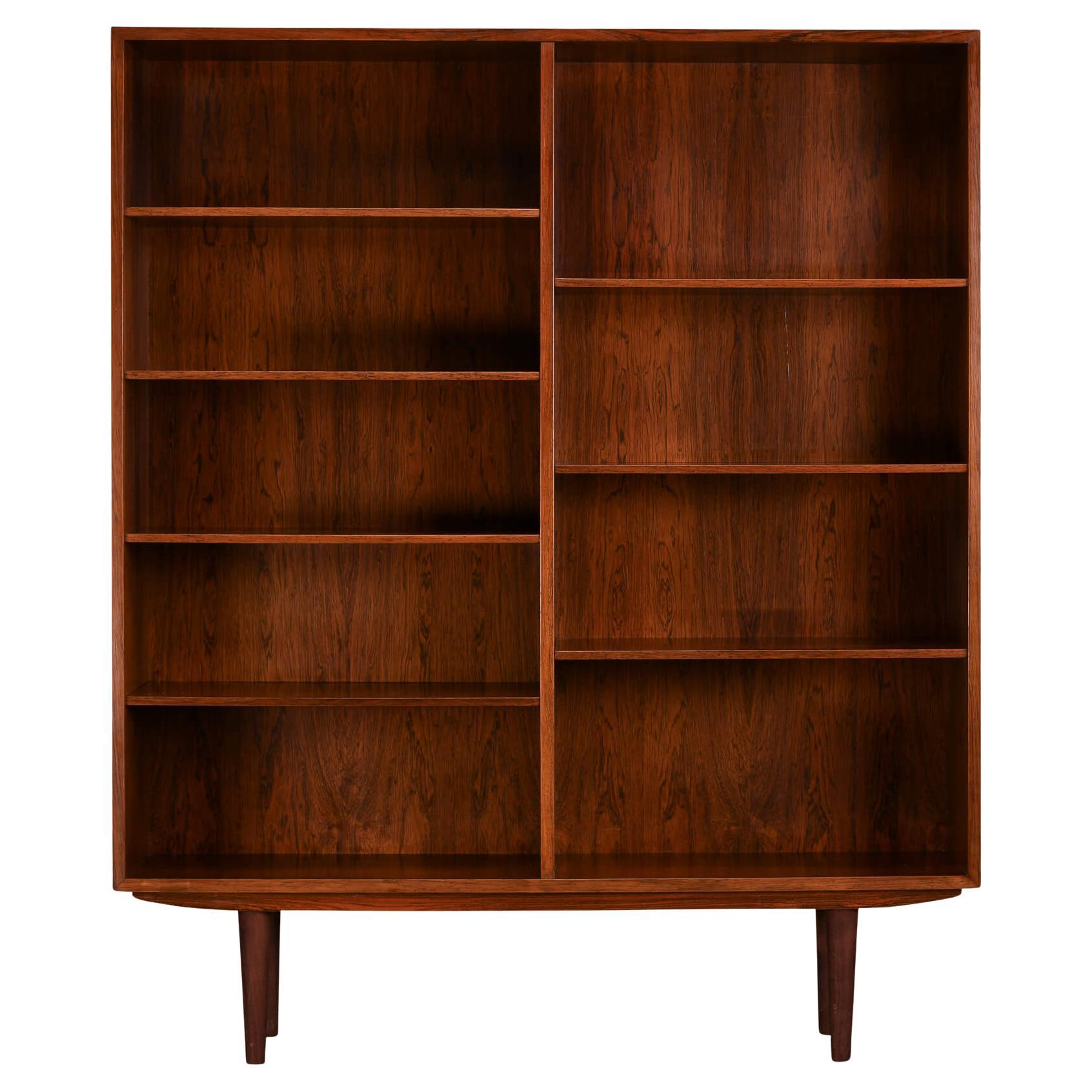 Midcentury Modern Rosewood Bookcase Model 6 by Omann Jun Mobelfabrik, 1960s
