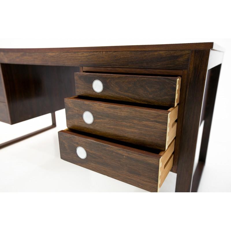 Mid-Century Modern Rosewood Desk, Danish Design, 1960s In Good Condition In Chorzów, PL