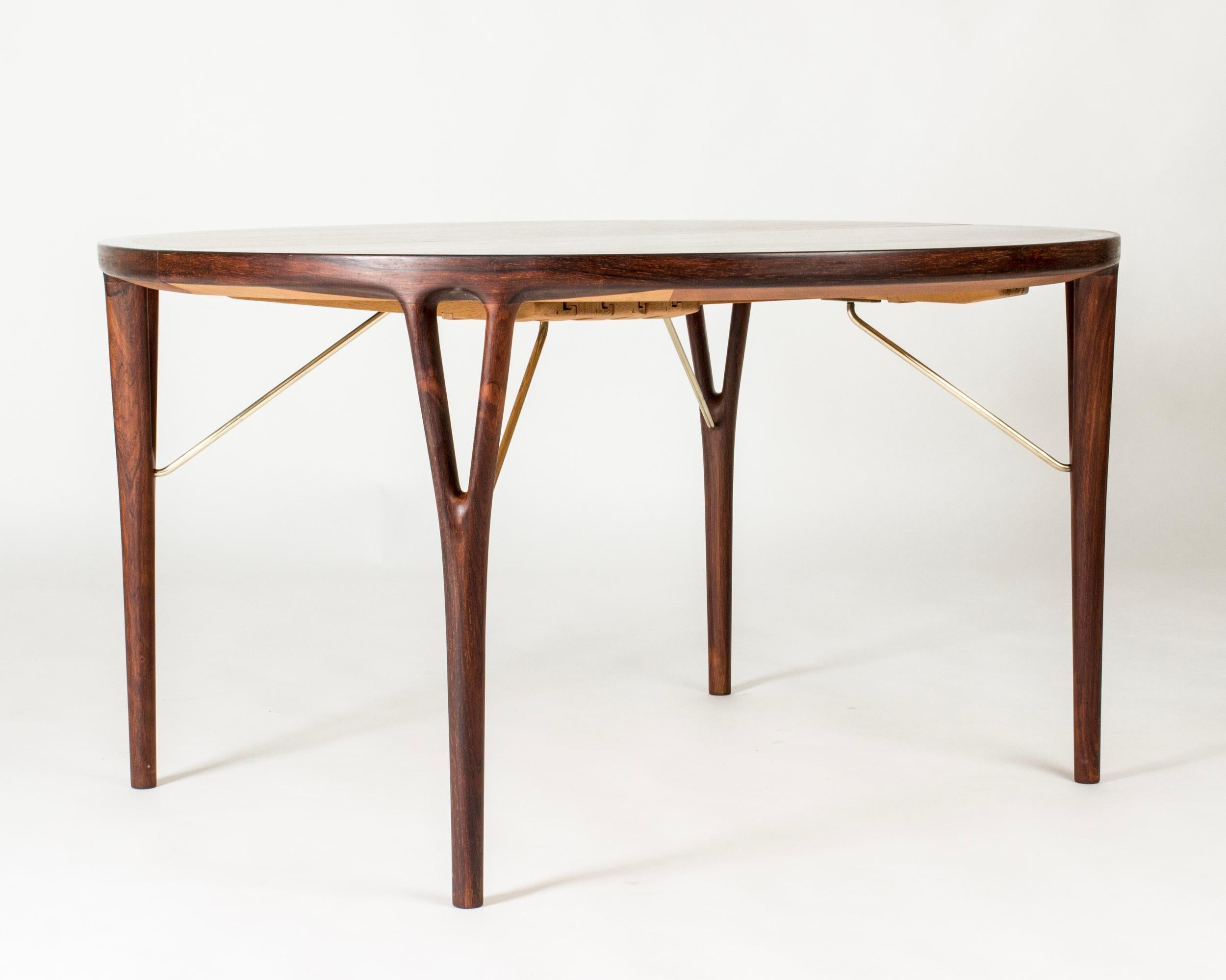 Scandinavian Modern Midcentury Modern Rosewood Dining Table by Helge Vestergaard-Jensen, 1950s