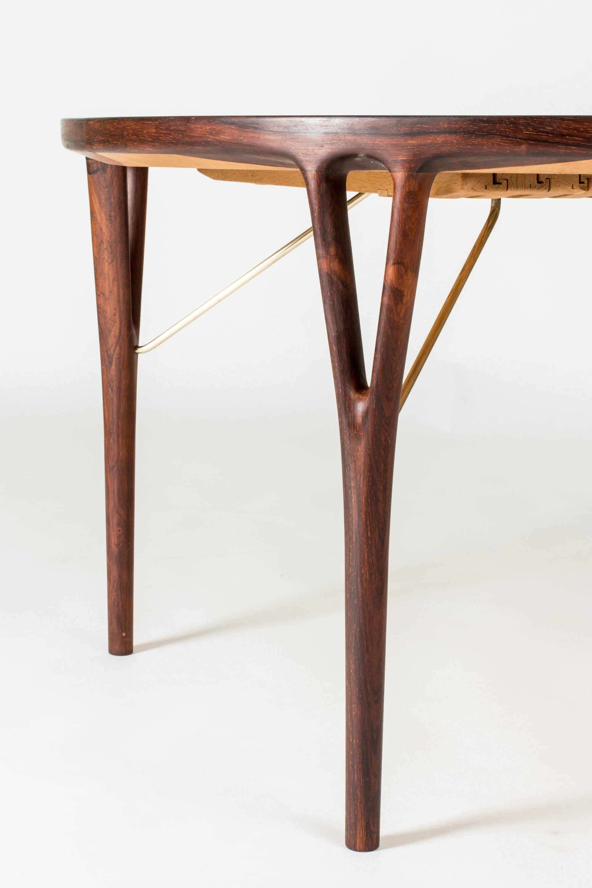 Danish Midcentury Modern Rosewood Dining Table by Helge Vestergaard-Jensen, 1950s