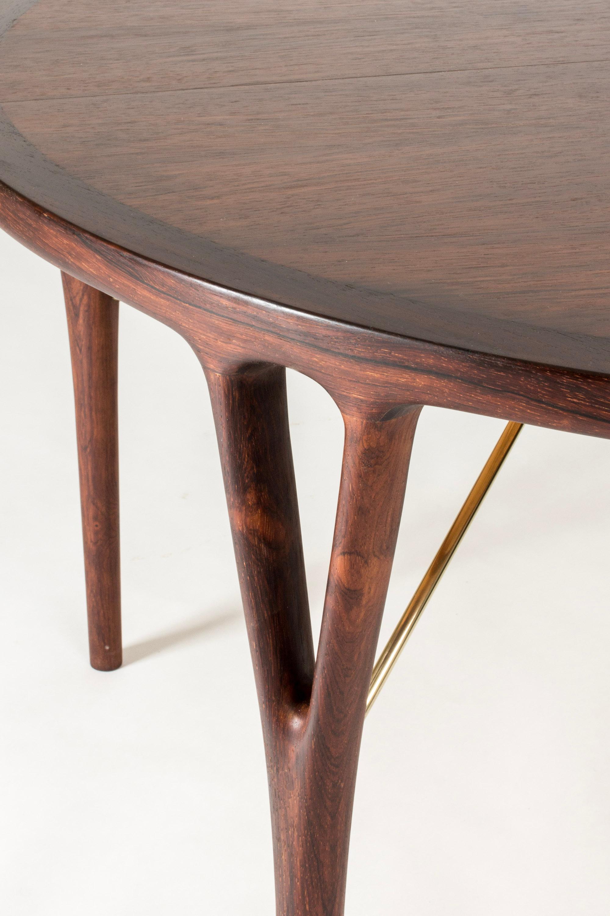 Midcentury Modern Rosewood Dining Table by Helge Vestergaard-Jensen, 1950s In Good Condition In Stockholm, SE