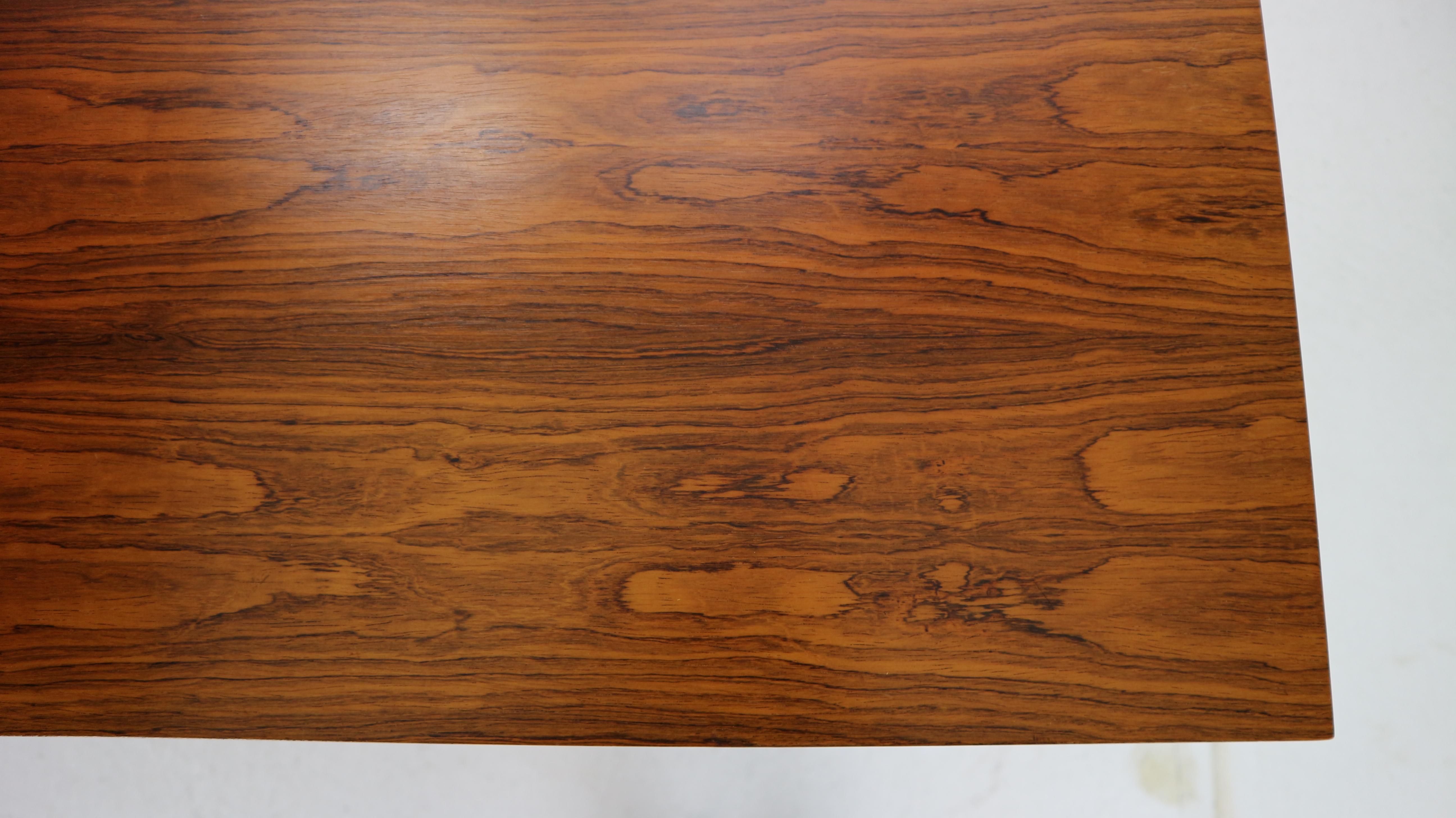 Mid-Century Modern Rosewood Writing Table Desk by Leo Bub for Wertmöbel, 1960s 8