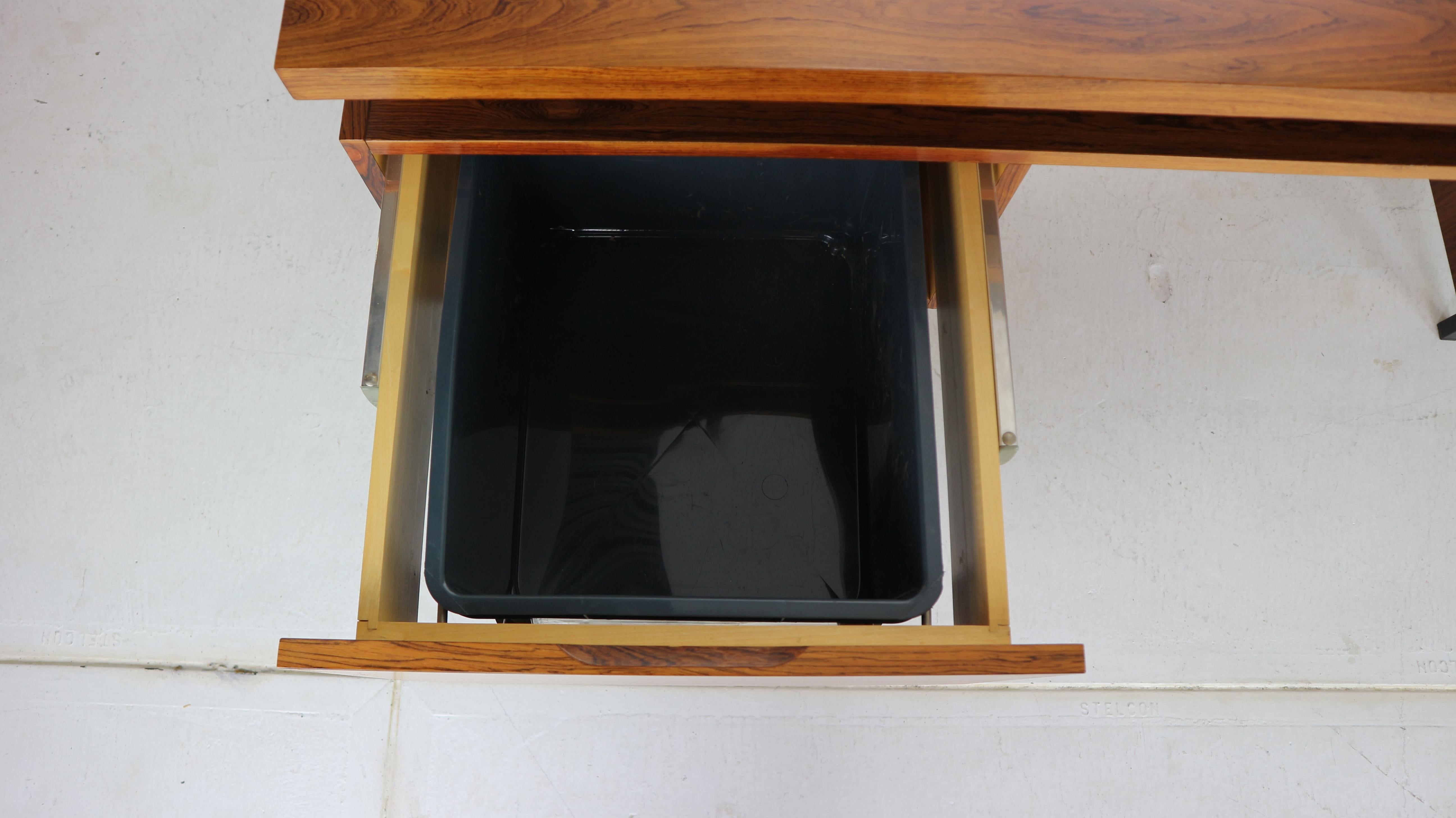 Mid-Century Modern Rosewood Writing Table Desk by Leo Bub for Wertmöbel, 1960s 9