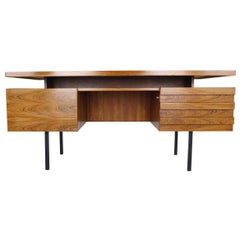 Bureau de table à écrire en palissandre:: style moderne du milieu du siècle:: Leo Bub pour Wertmöbel:: années 1960