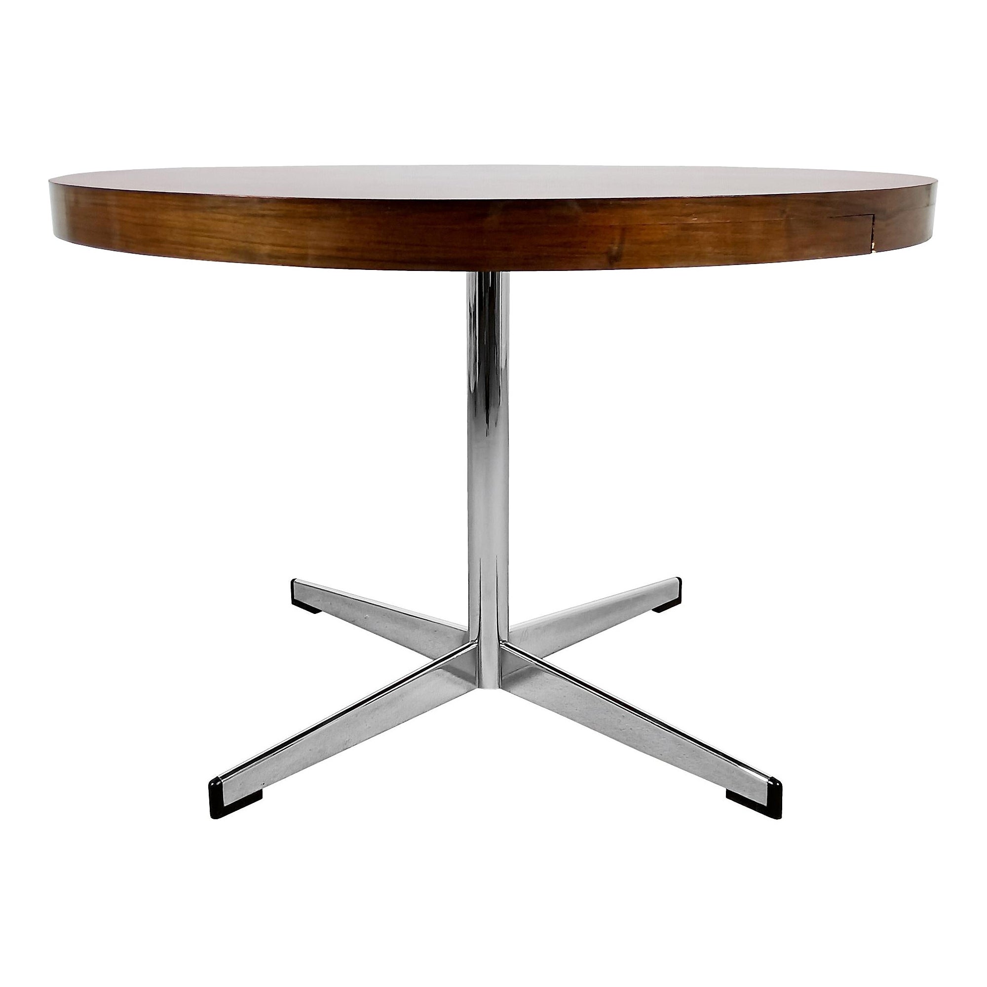Mesa de comedor redonda moderna de mediados de siglo - Barcelona 1960