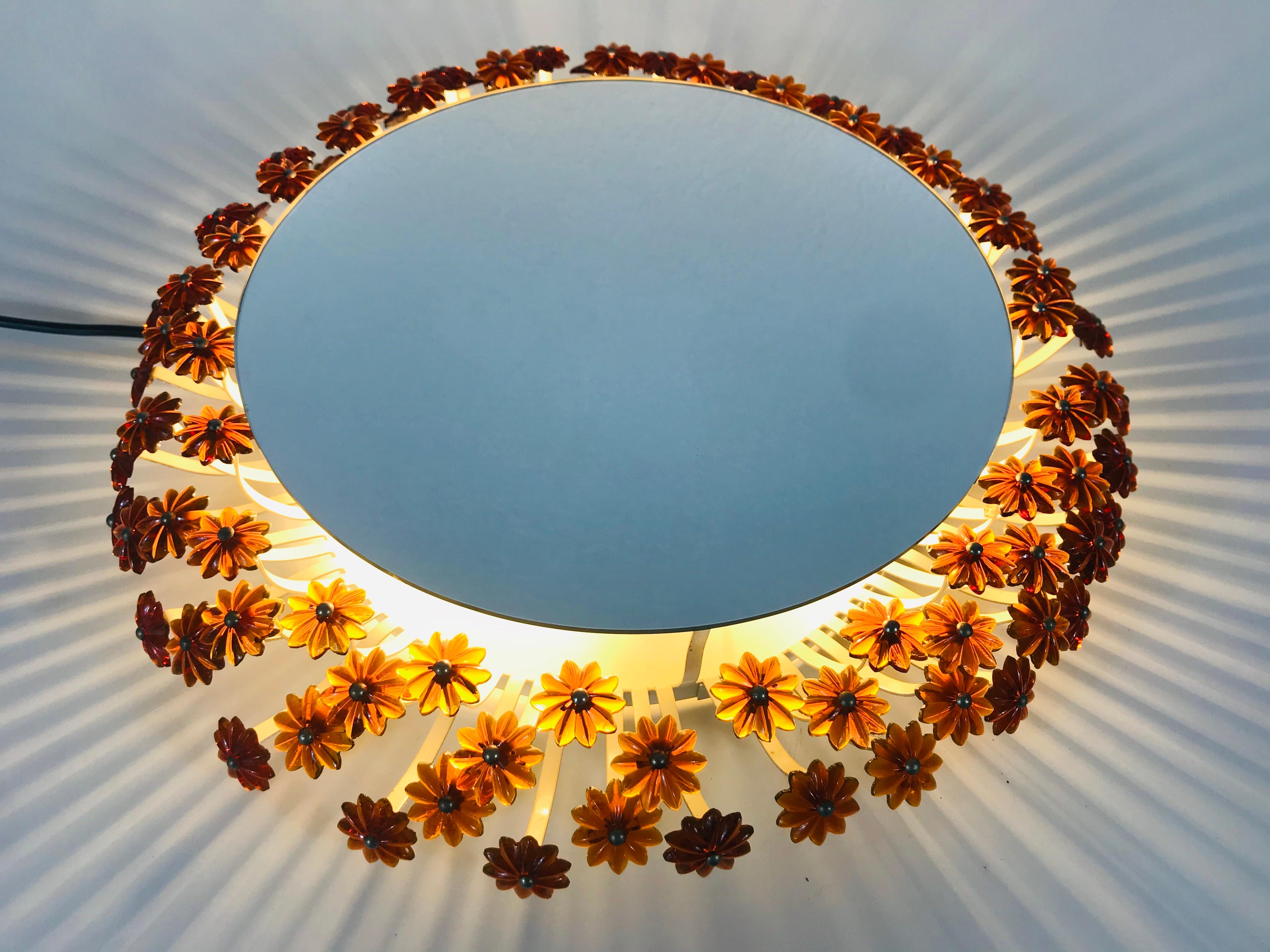 Mid-Century Modern Round Mirror by Emil Stejnar for Rupert Nikoll, Austria 1960s For Sale 6