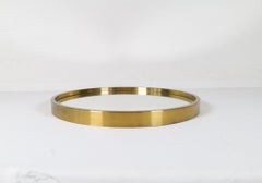 Moderner runder Spiegel aus Messing von Glasmäster in Markaryd, Schweden, 1960er Jahre