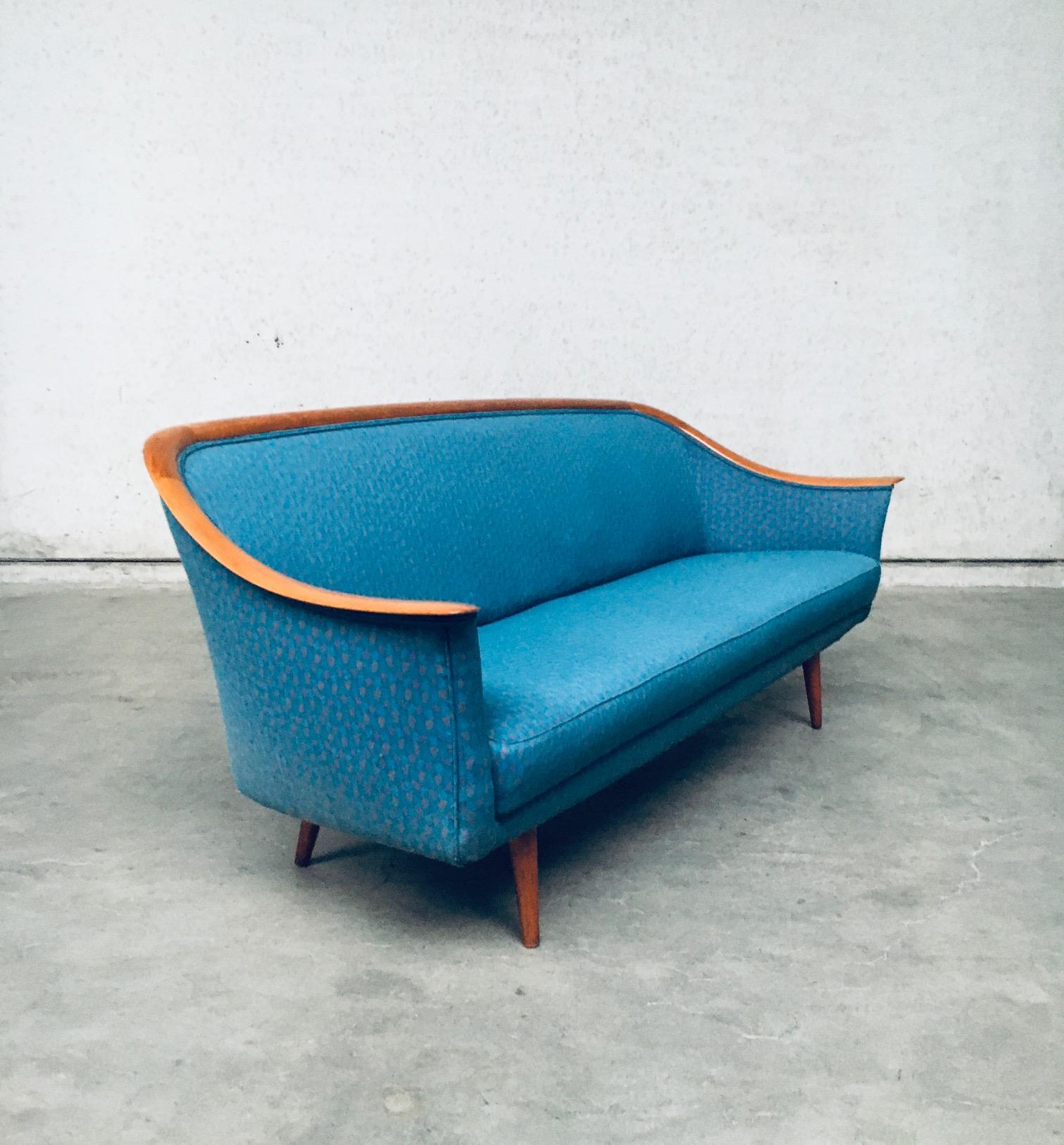 Danish Mid-Century Modern Scandinavian Design 3 Seat Sofa by Dux, Denmark, 1960's For Sale