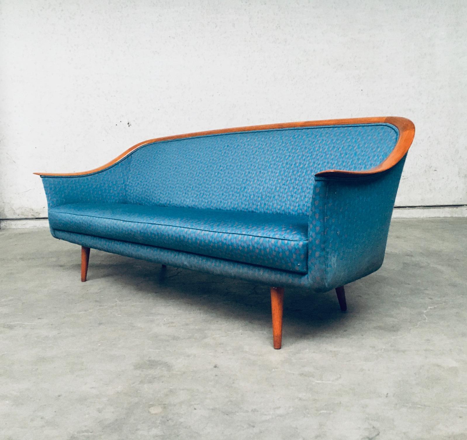 Mid-20th Century Mid-Century Modern Scandinavian Design 3 Seat Sofa by Dux, Denmark, 1960's For Sale