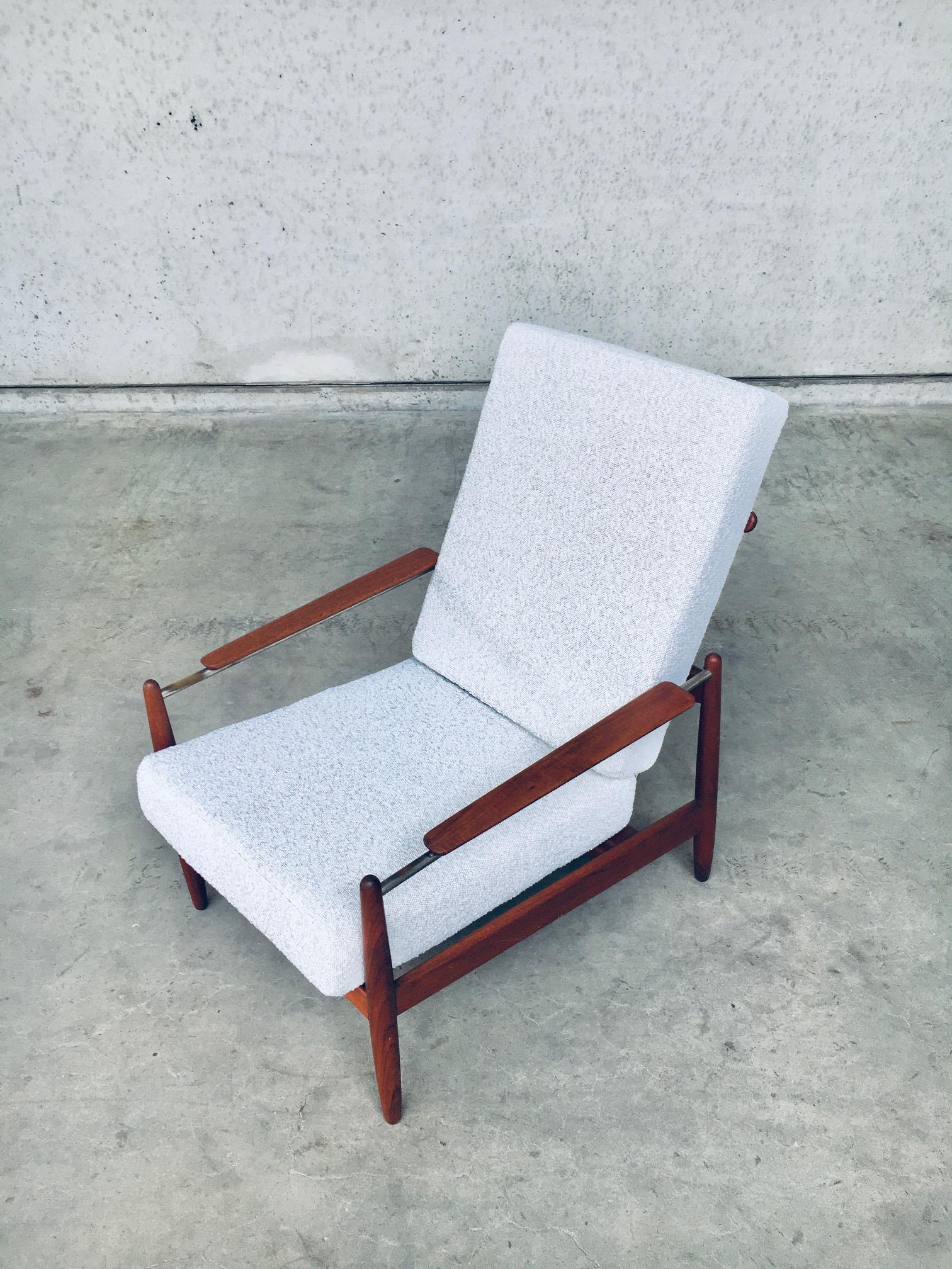 Moderner Sessel im skandinavischen Design aus der Mitte des Jahrhunderts Fauteuil, Dänemark, 1960er Jahre im Zustand „Gut“ im Angebot in Oud-Turnhout, VAN