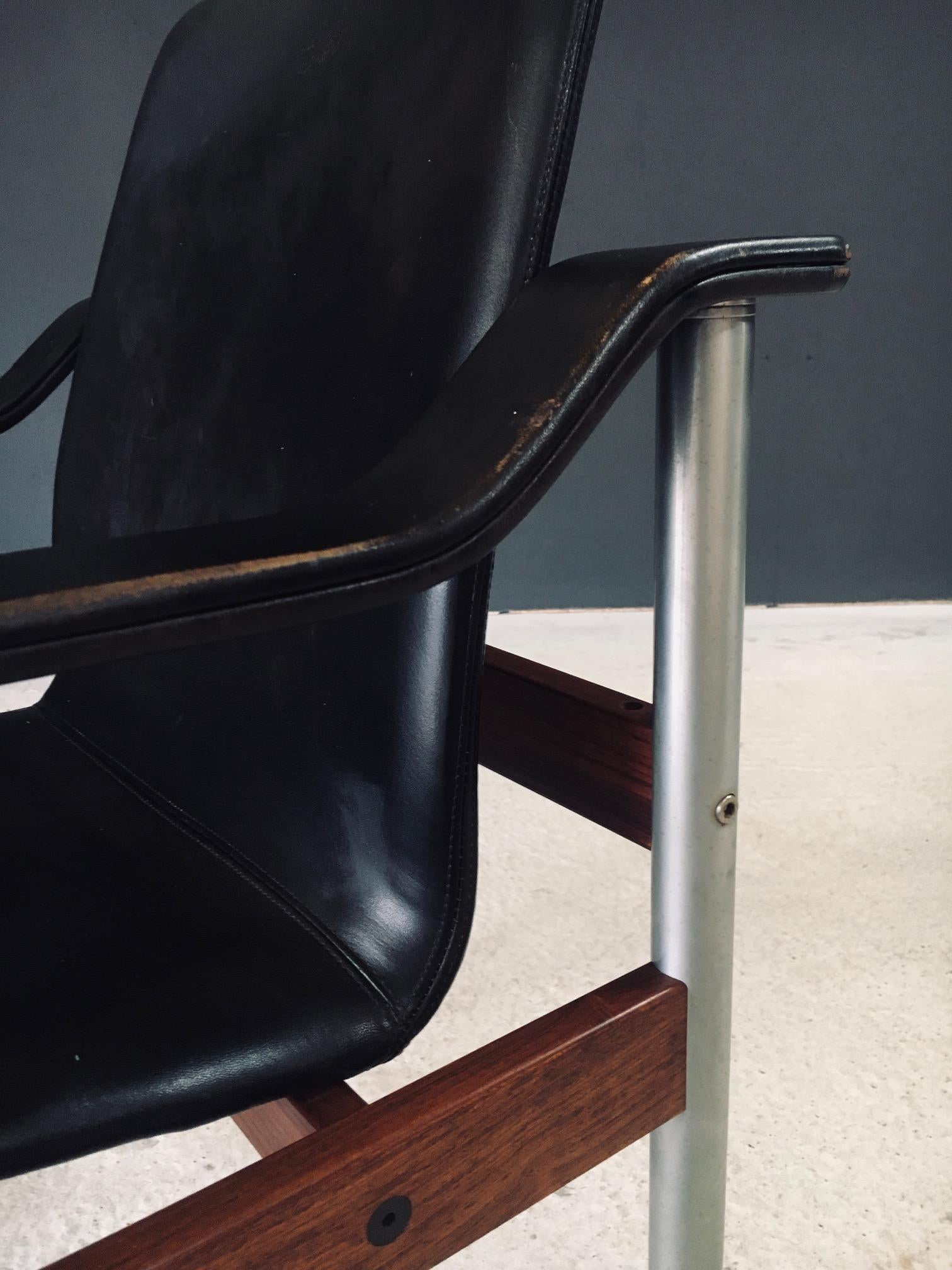Midcentury Modern Scandinavian Design Office Chair by Dyrlund, Denmark 1960's For Sale 10