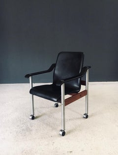 Midcentury Modern Scandinavian Design Office Chair by Dyrlund, Denmark 1960's