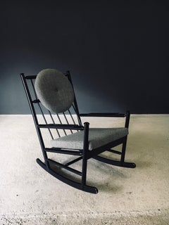 Midcentury Modern Scandinavian Design Rocking Chair, Sweden 1960's