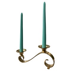 Bougeoir en laiton sculptural The Moderns (bougies incluses)