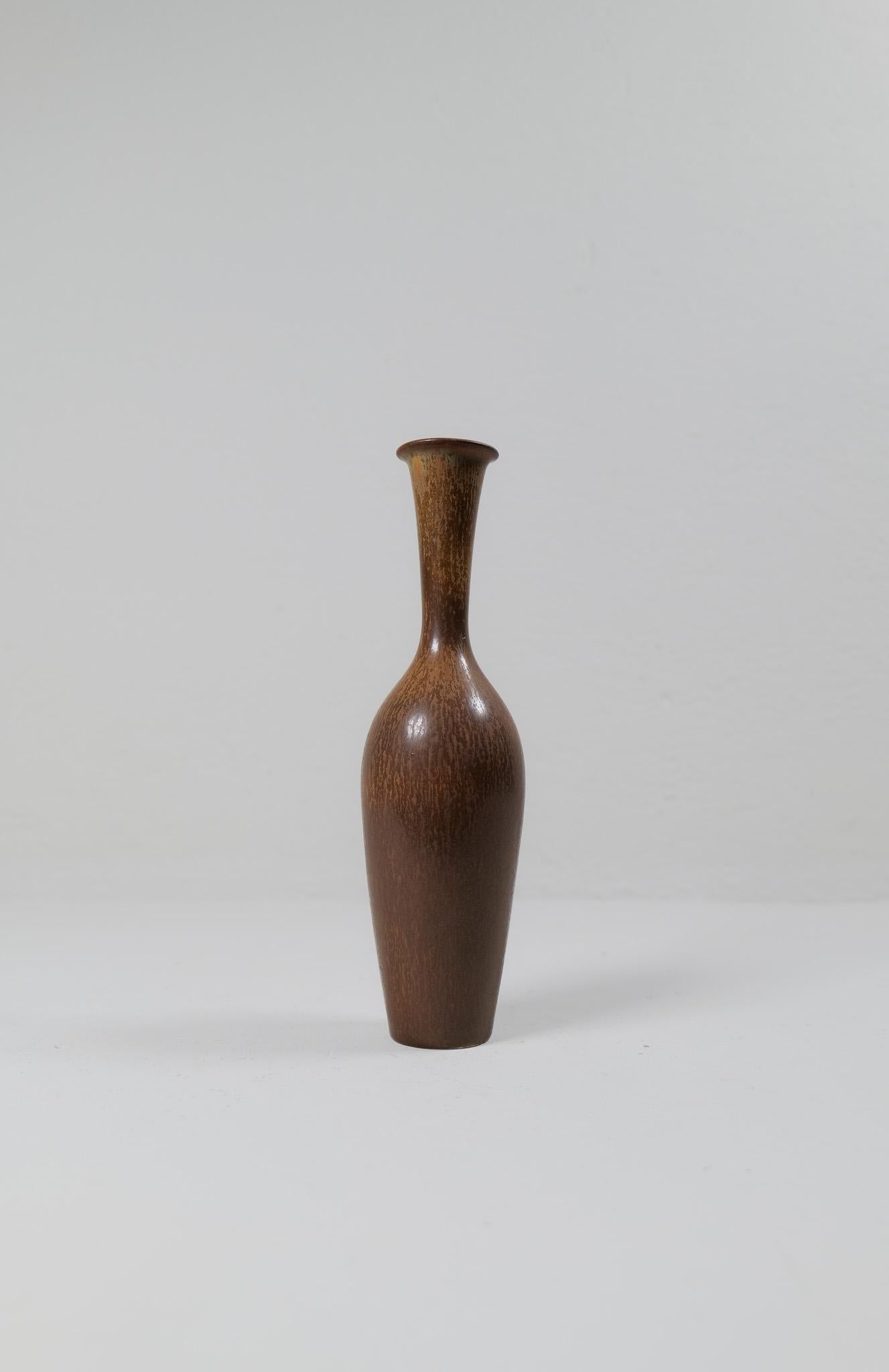 Mid-Century Modern Midcentury Modern Sculptural Ceramic Vase Gunnar Nylund Rörstrand Sweden For Sale