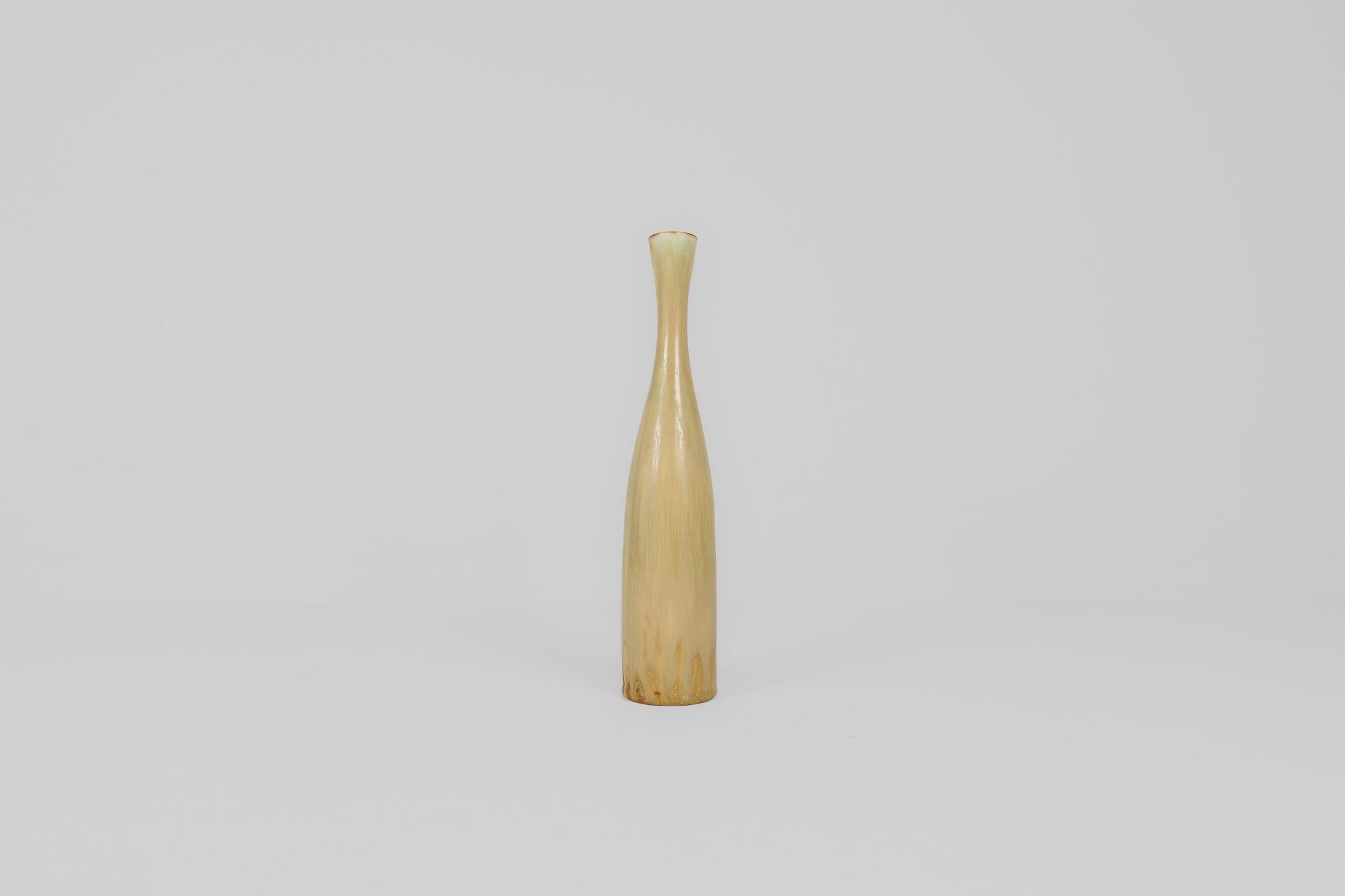 Midcentury Modern Sculptural Vase Rörstrand by Carl Harry Stålhane, Sweden, 1950 For Sale 1
