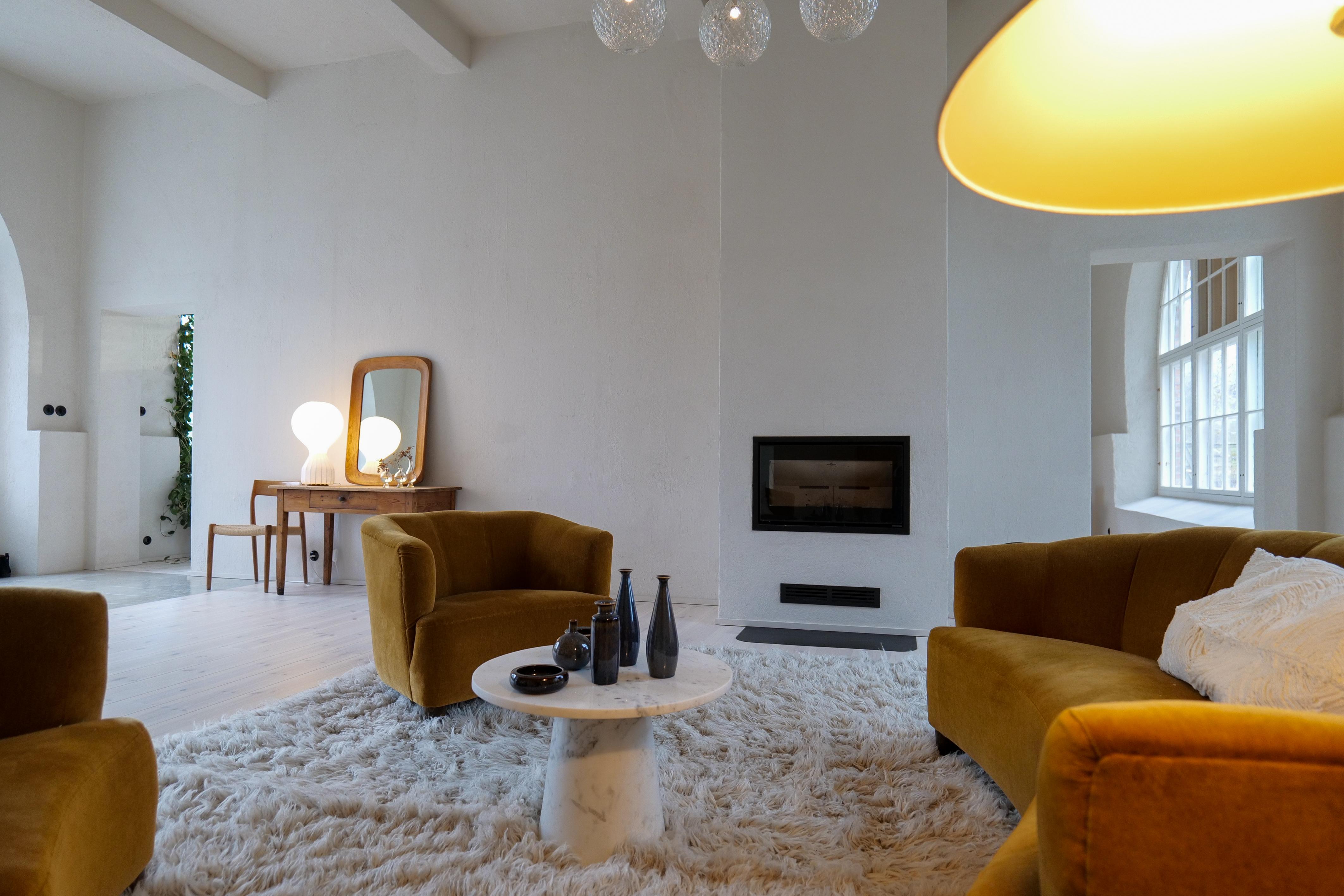 Midcentury Modern Sculptural Wall Mirror in Stained Oak, Glass, Glas & Trä 1959 In Good Condition For Sale In Hillringsberg, SE