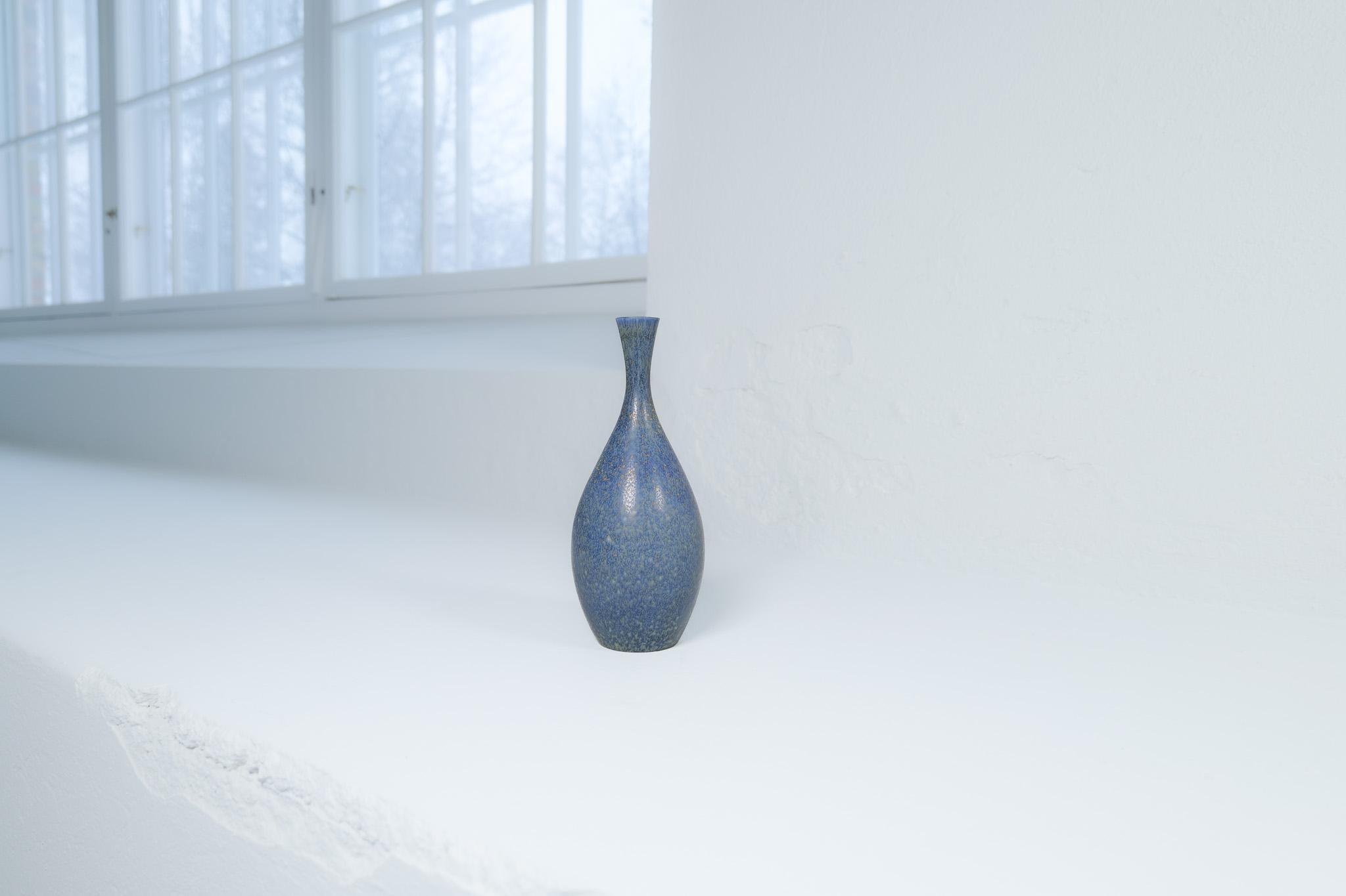 Midcentury Modern Scultural Stoneware Vase Carl Harry Stålhane, Sweden 1950s 3