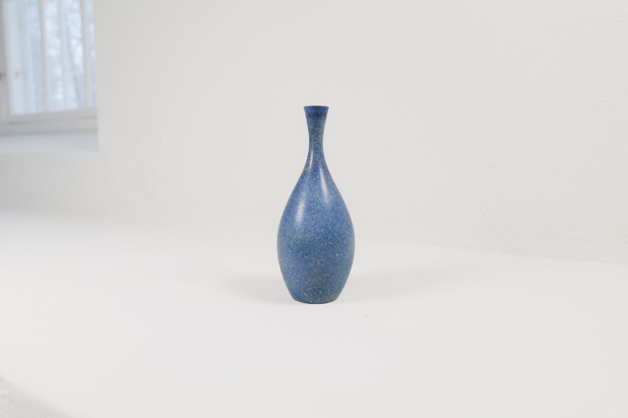 Midcentury Modern Scultural Stoneware Vase Carl Harry Stålhane, Sweden 1950s In Good Condition In Hillringsberg, SE