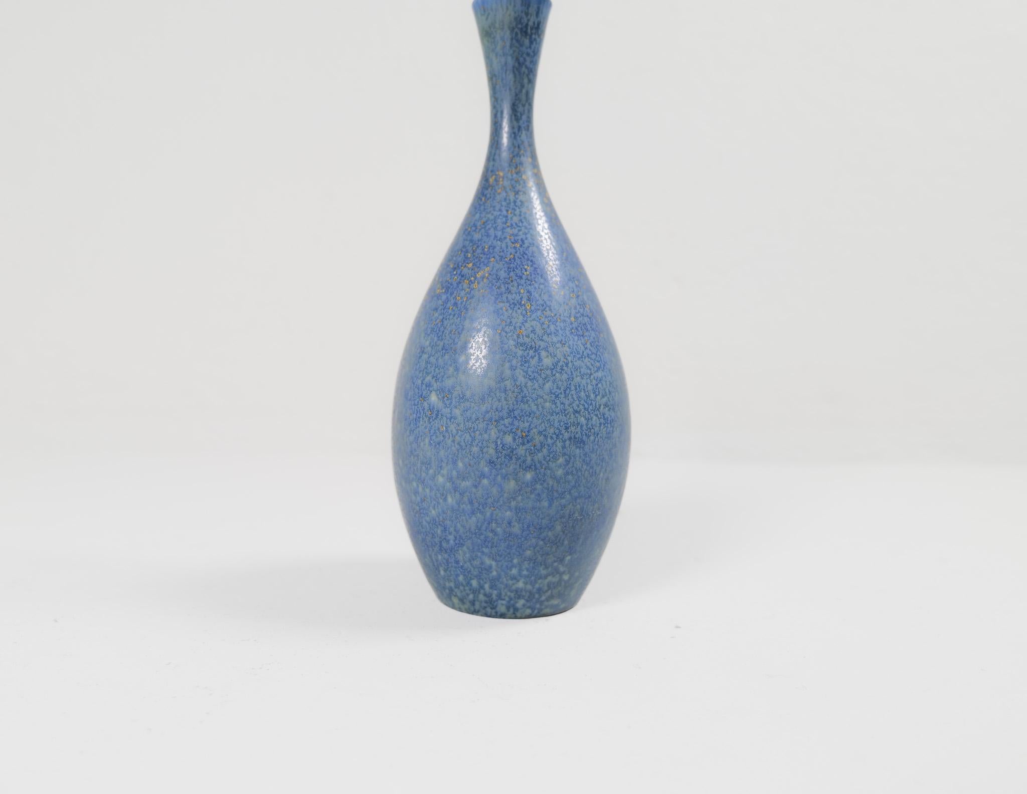 Midcentury Modern Scultural Stoneware Vase Carl Harry Stålhane, Sweden 1950s 1