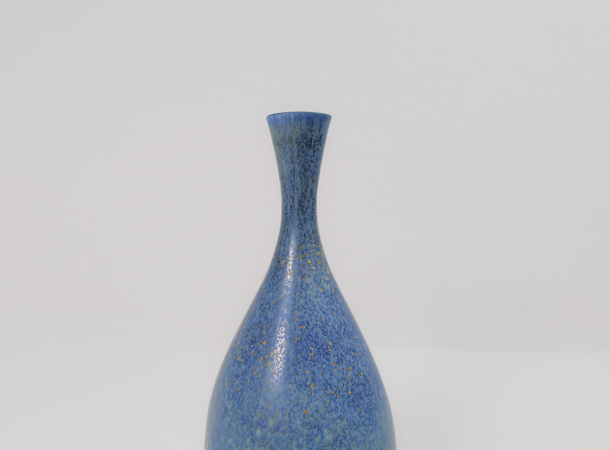 Midcentury Modern Scultural Stoneware Vase Carl Harry Stålhane, Sweden 1950s 2