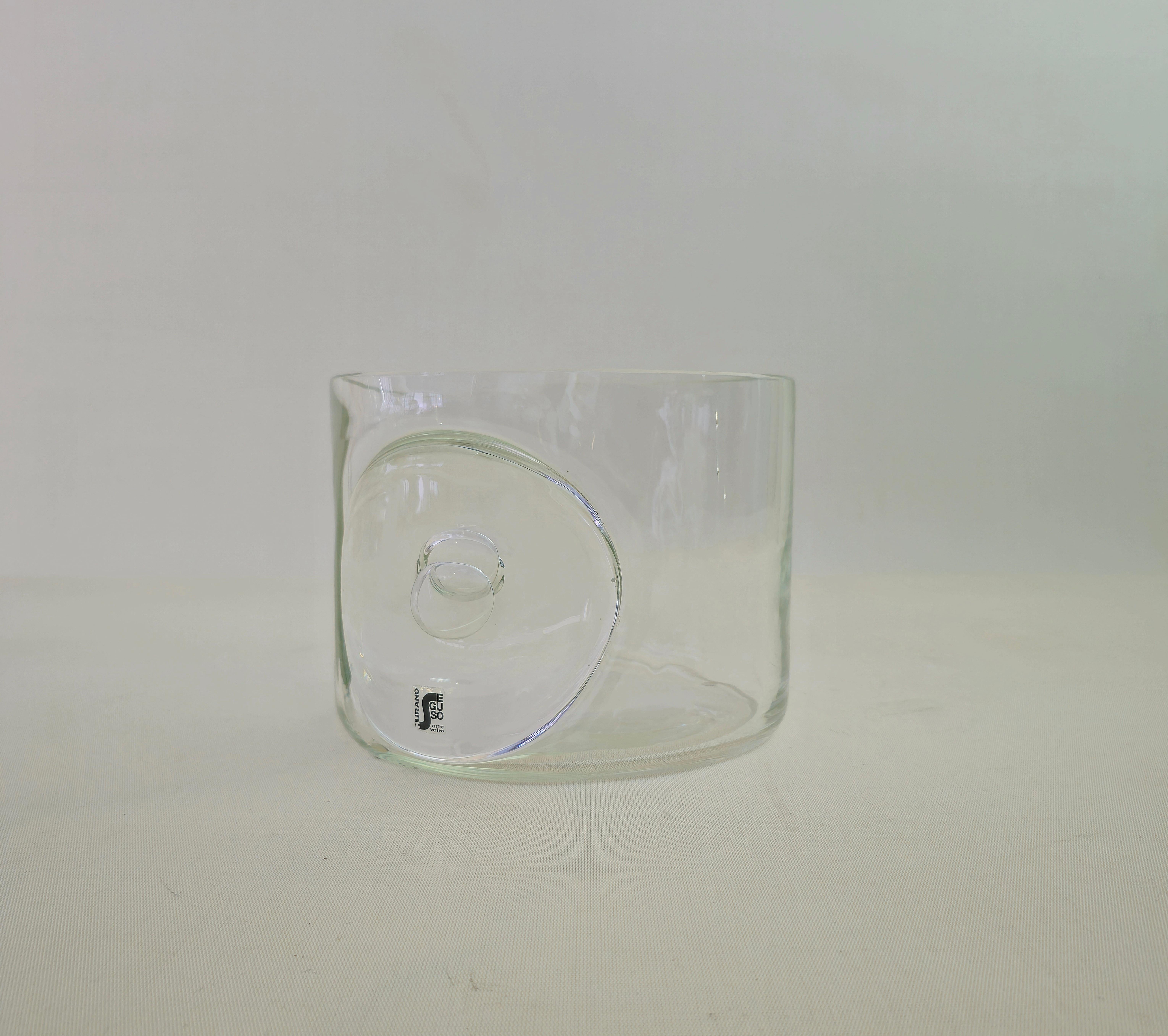 Midcentury Modern Seguso Tafelaufsatz aus Murano Glas Italienisches Design 1960/70er Jahre im Angebot 4