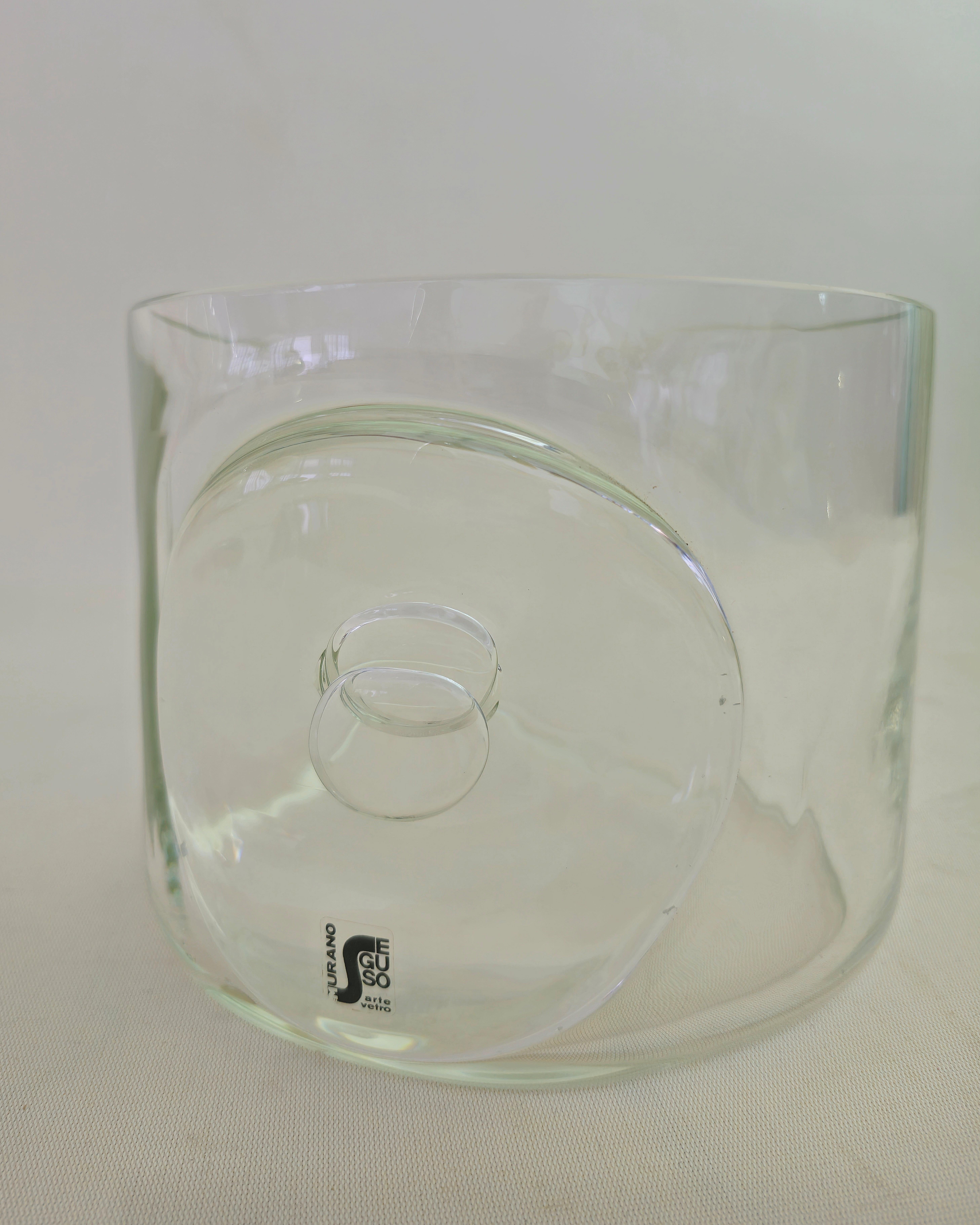 Midcentury Modern Seguso Tafelaufsatz aus Murano Glas Italienisches Design 1960/70er Jahre im Zustand „Gut“ im Angebot in Palermo, IT