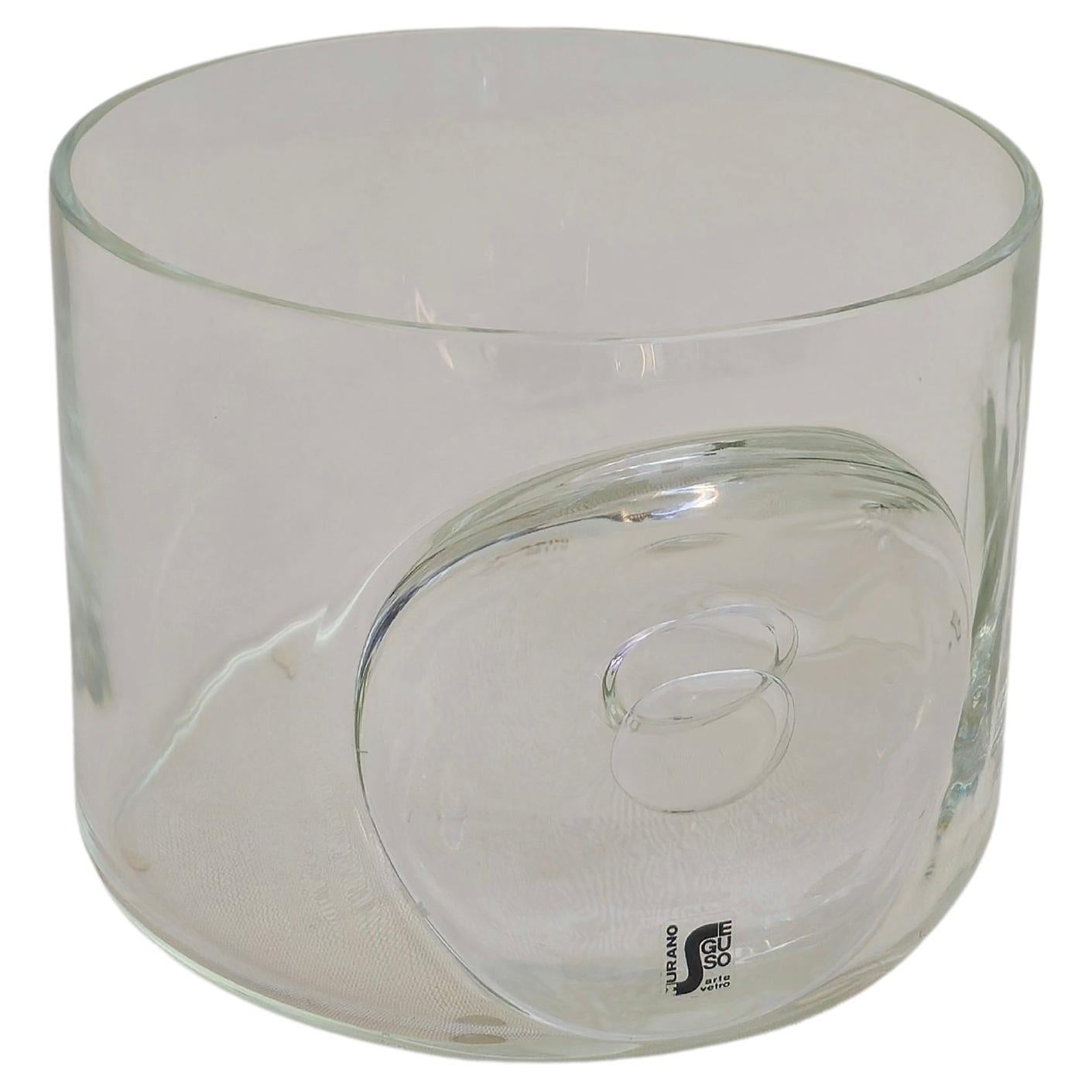 Midcentury Modern Seguso Centerpiece in Murano Glass Italian Design 1960/70s