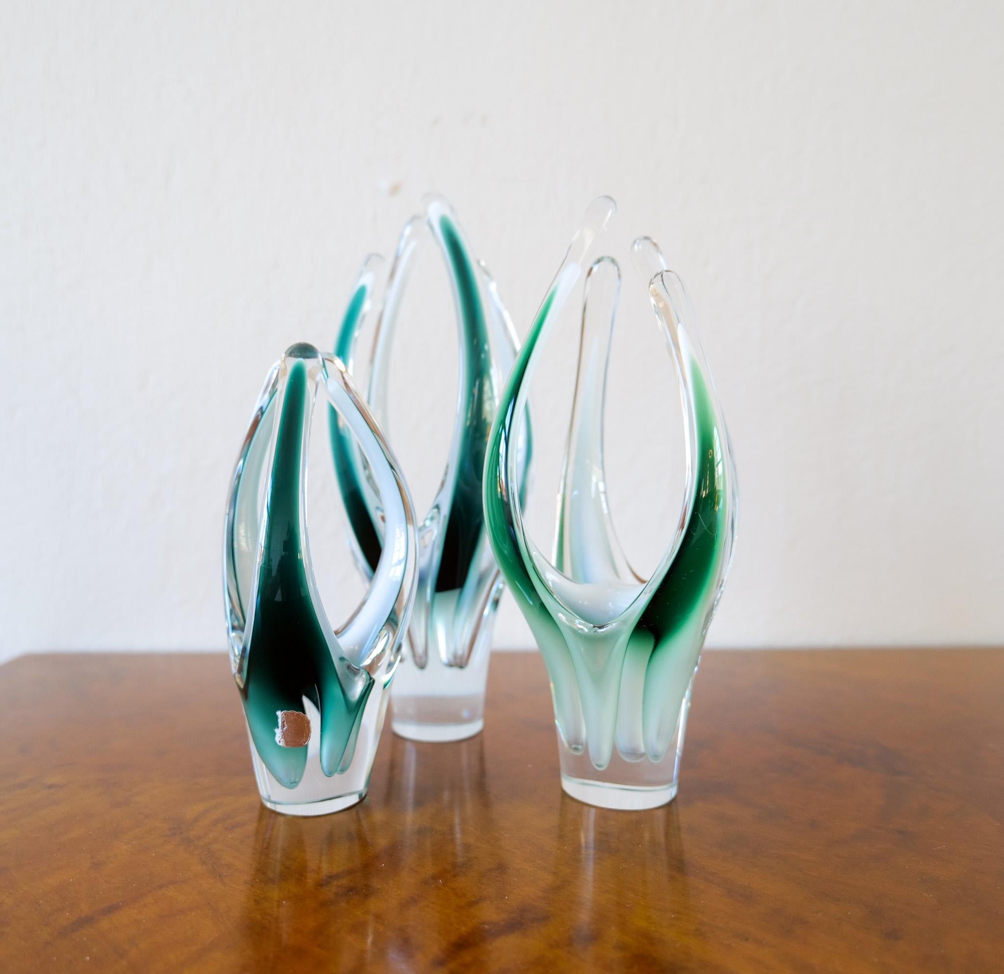 Conjunto de 3 piezas de Arte Moderno de mediados de siglo 