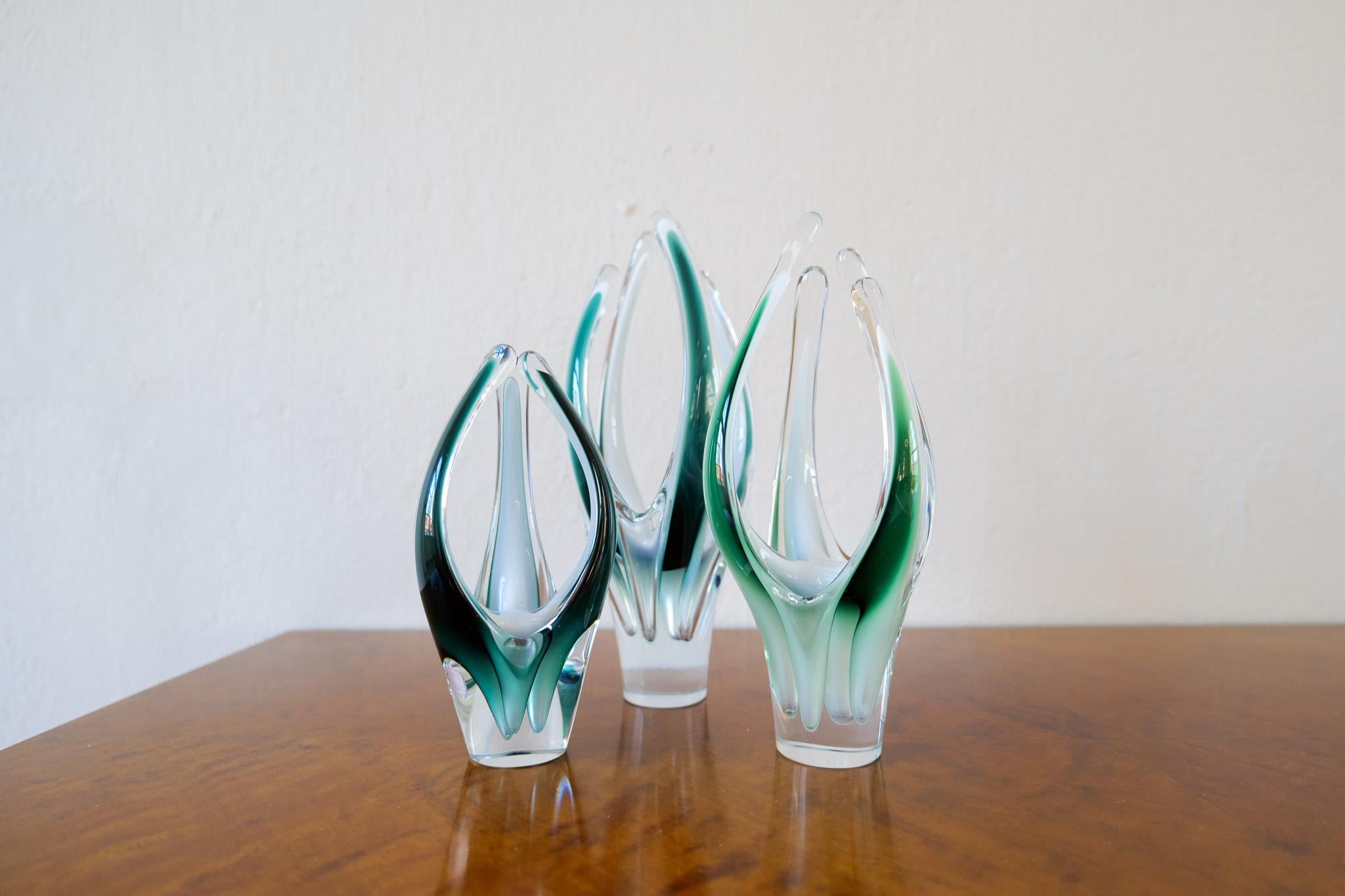 Conjunto de 3 piezas de Arte Moderno de mediados de siglo 