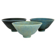 Mid-Century Modern Set of 3 Bowls Rörstrand Carl Harry Stålhane, Sweden