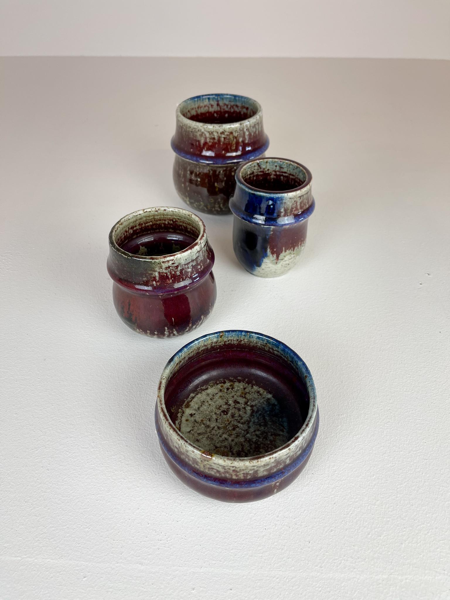 Mid-20th Century Mid-Century Modern Set of 4 Ceramic Pieces Rörstrand Sylvia Leuchovius, 1960s