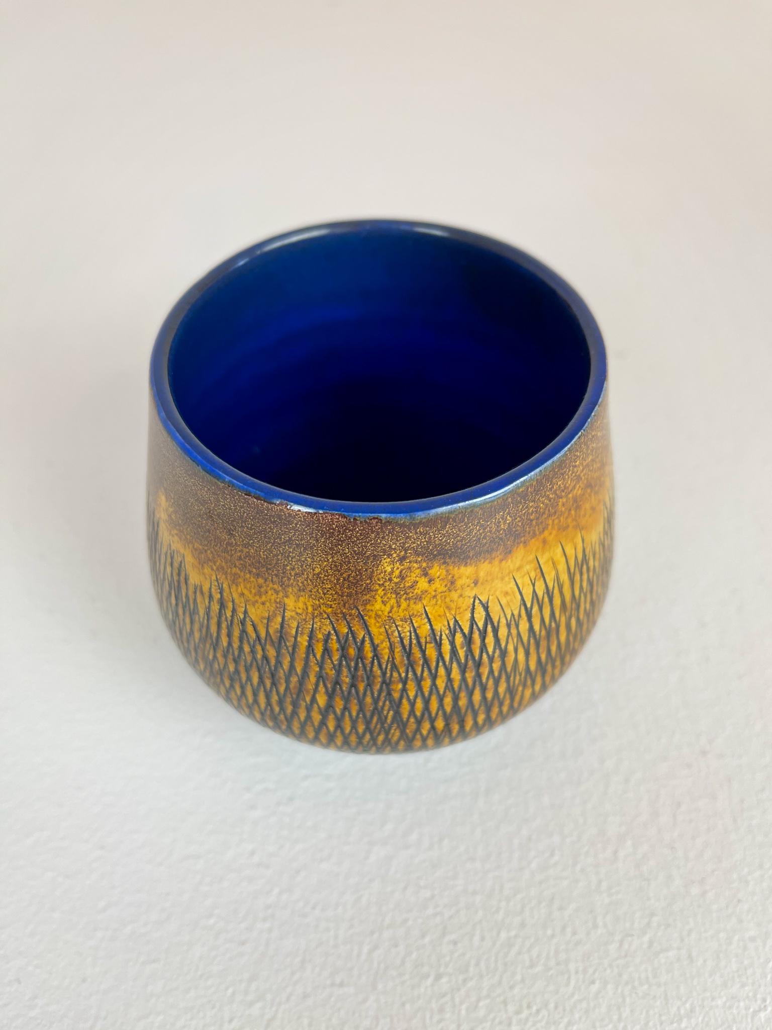Set di 4 vasi in ceramica della metà del secolo scorso Upsala Ekeby 