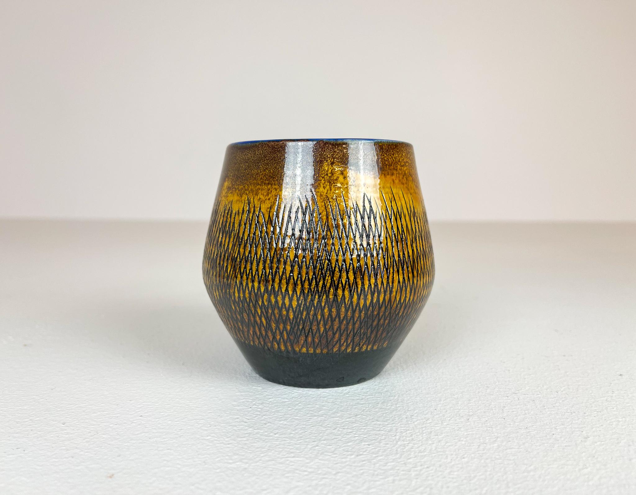 Mid-Century Modern Set of 4 Ceramic Vases Upsala-Ekeby 