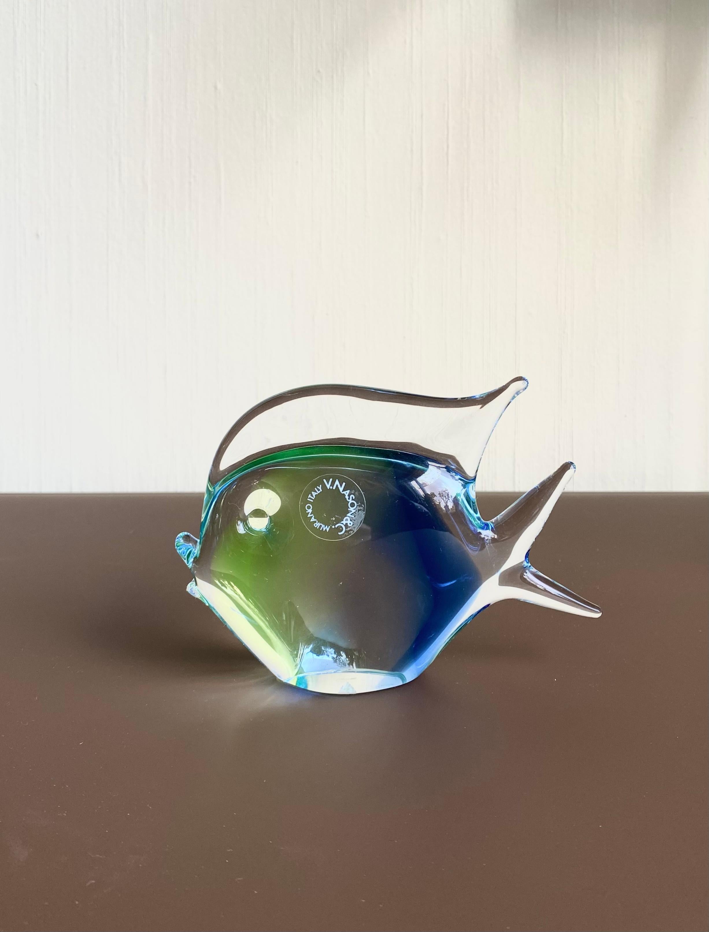 20th Century Midcentury Modern set of Murano Fish By V. Nason, Italy  For Sale