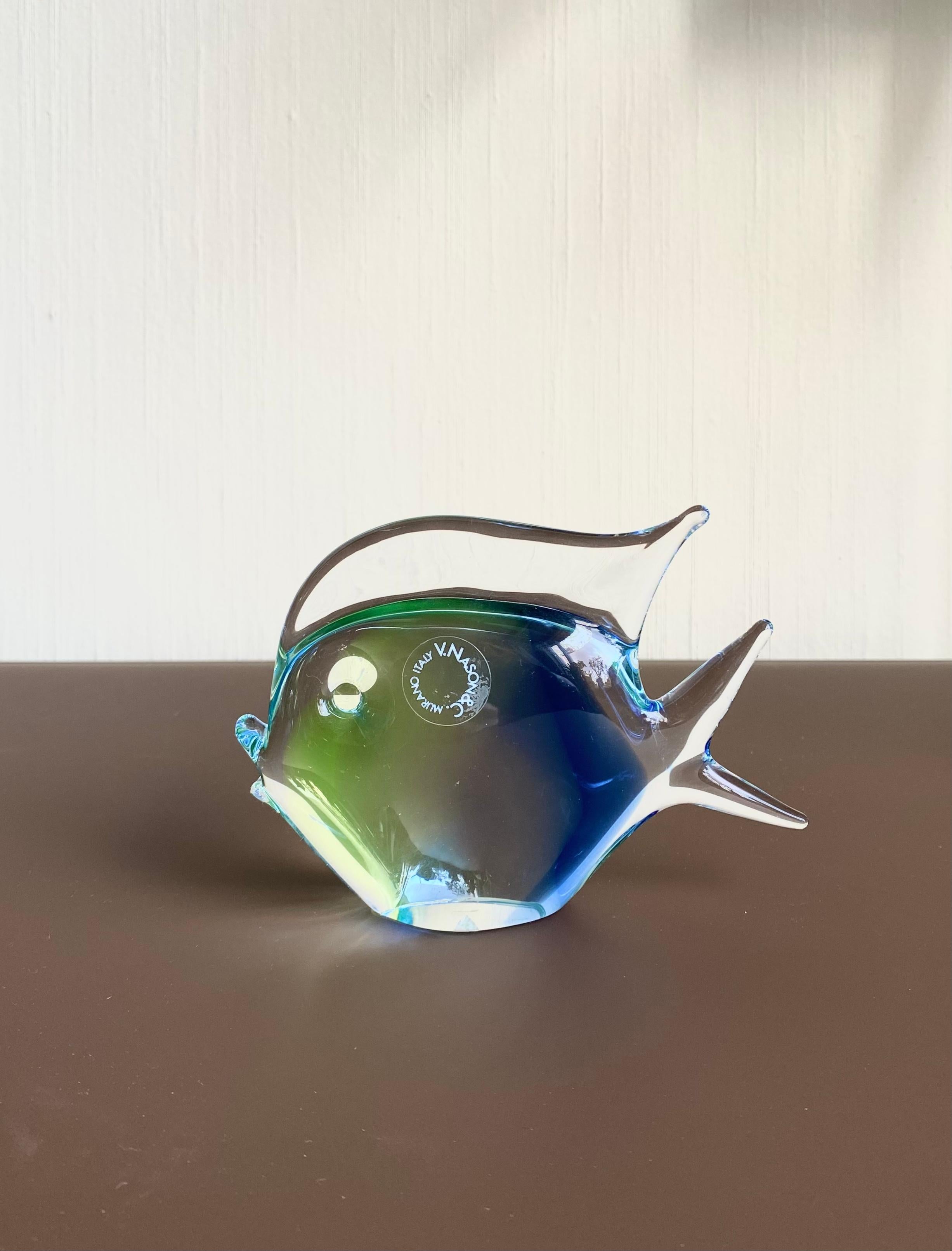20th Century Midcentury Modern set of Murano Fish By V. Nason, Italy For Sale