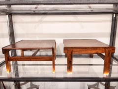 Midcentury Modern Side Table set in Hardwood by Jean Gillon, 1960s