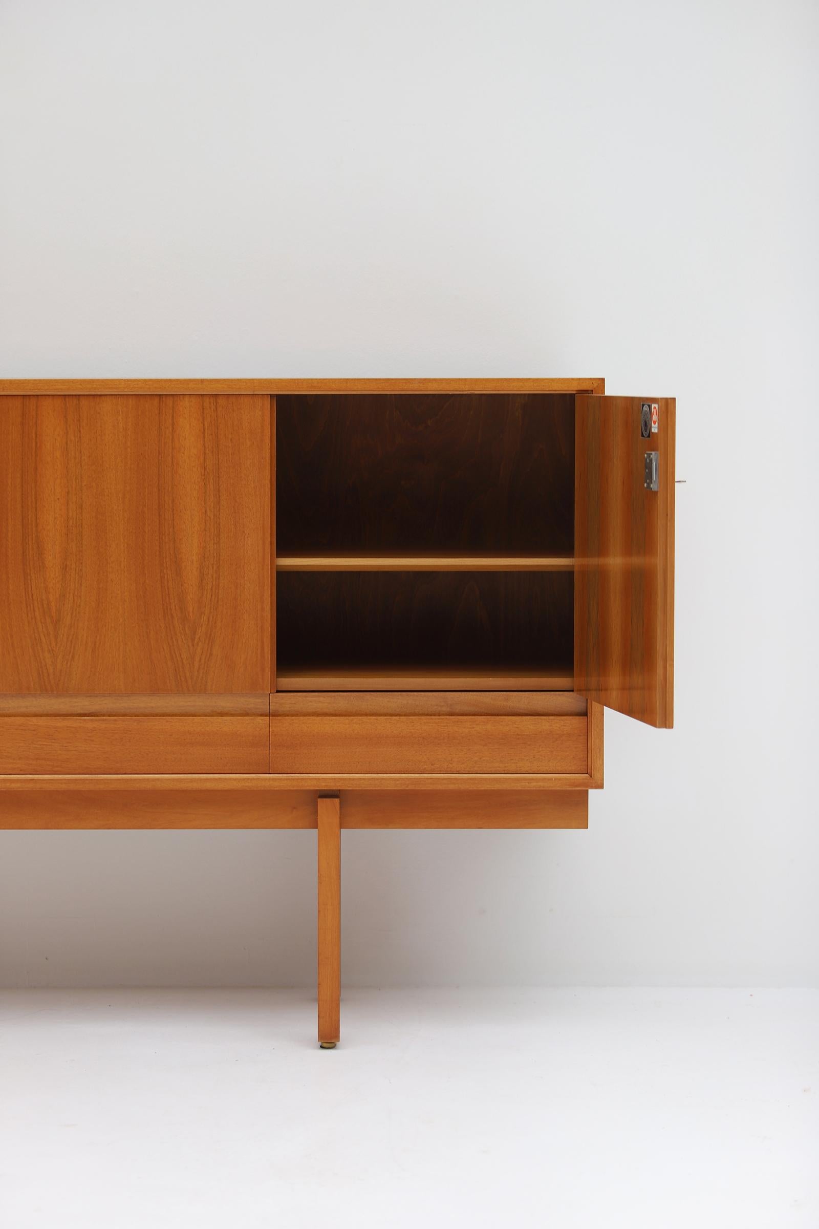 Wood Mid-Century Modern Sideboard by Jos De Mey for Van Den Berghe Pauvers, 1960 For Sale
