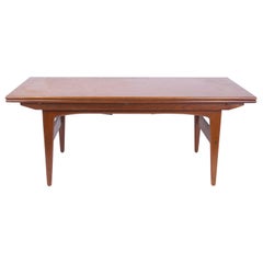 Table d'appoint en bois de teck mi-siècle moderne de Trioh Denmark, Coffetable ou table de canapé