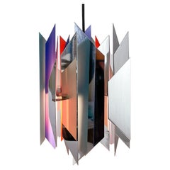 Midcentury Modern Simon Henningsen Vintage Divan II pendant Chrome Multicolor