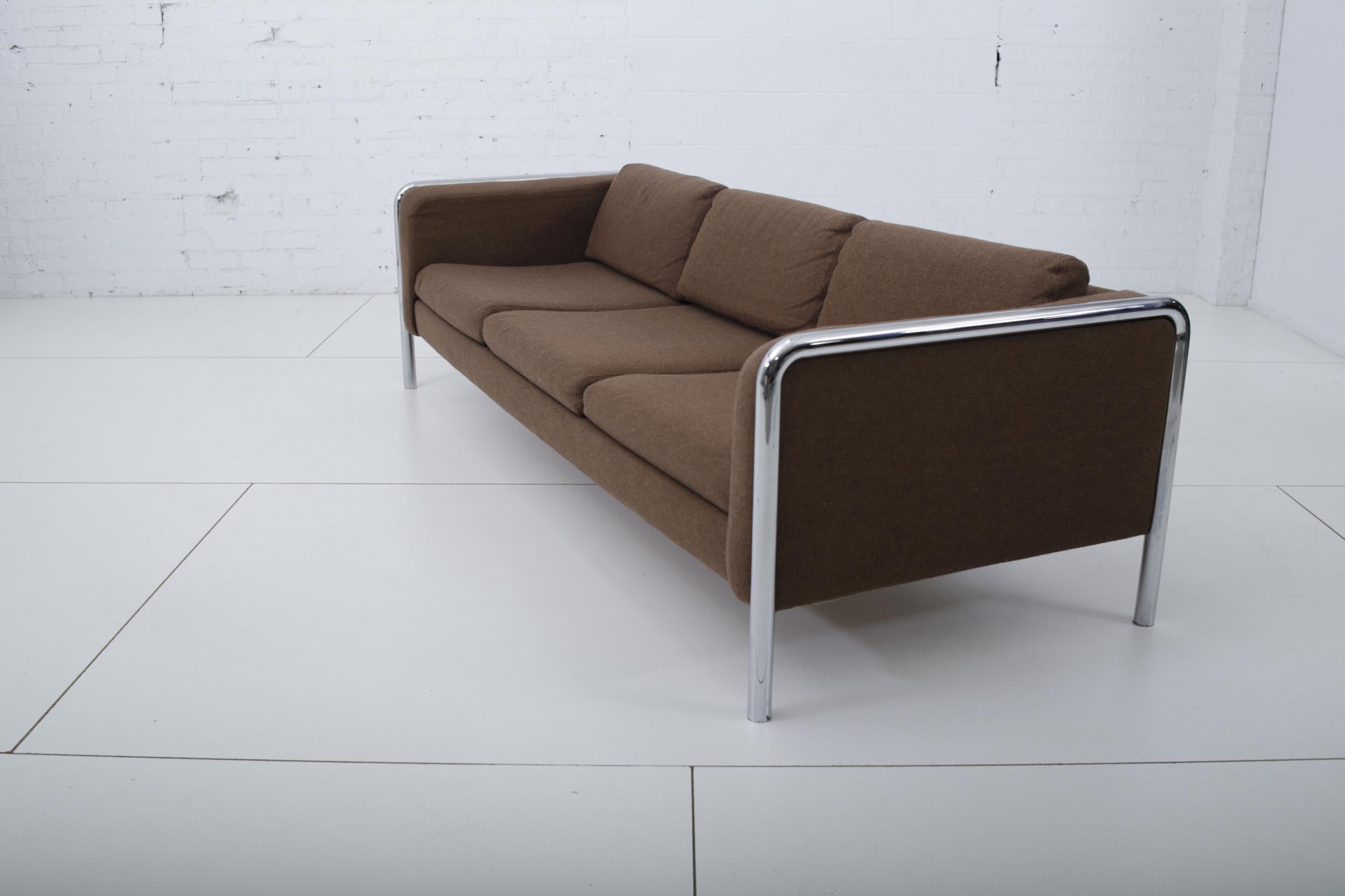 Mid-Century Modern Sofa on Tubular Chrome, 1970s 4