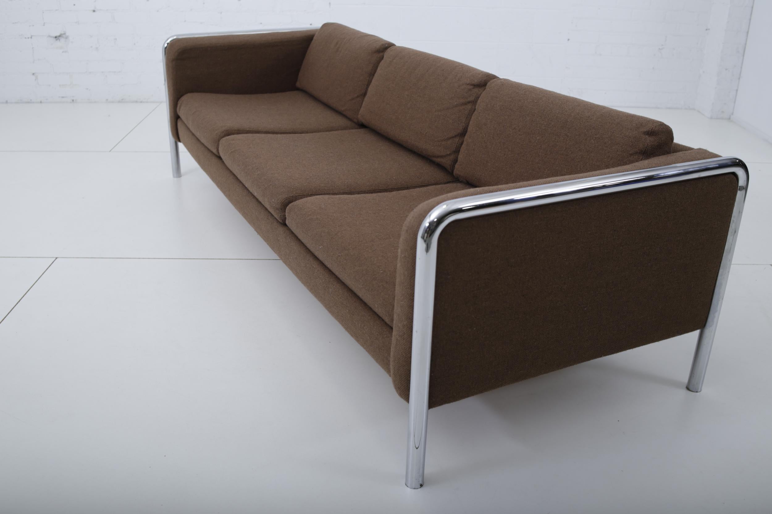 Mid-Century Modern Sofa on Tubular Chrome, 1970s 3